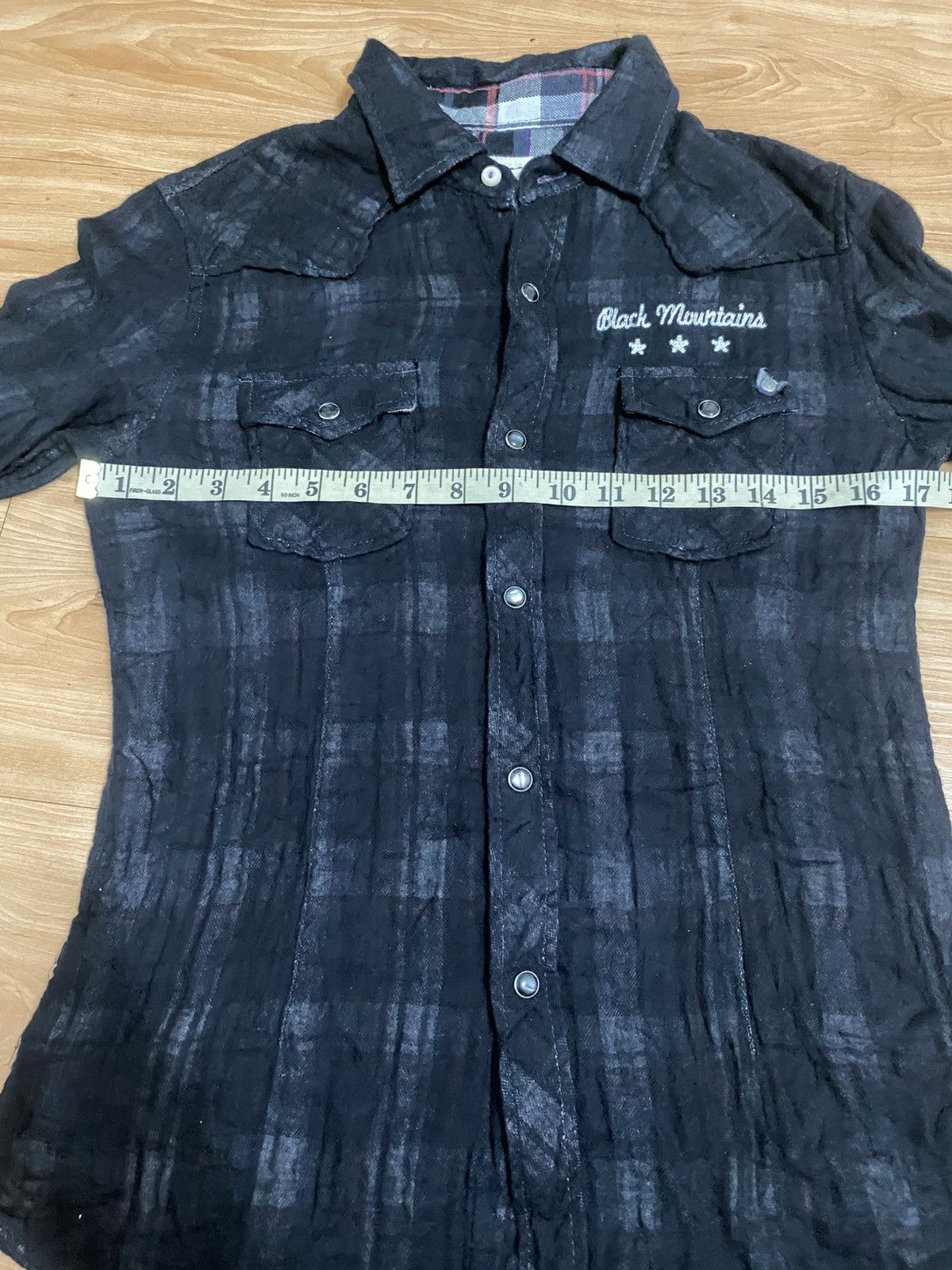 Japanese Brand Vintage Black Mountains Western Shirt – Snap Buttons Size L / US 10 / IT 46 - 11 Thumbnail