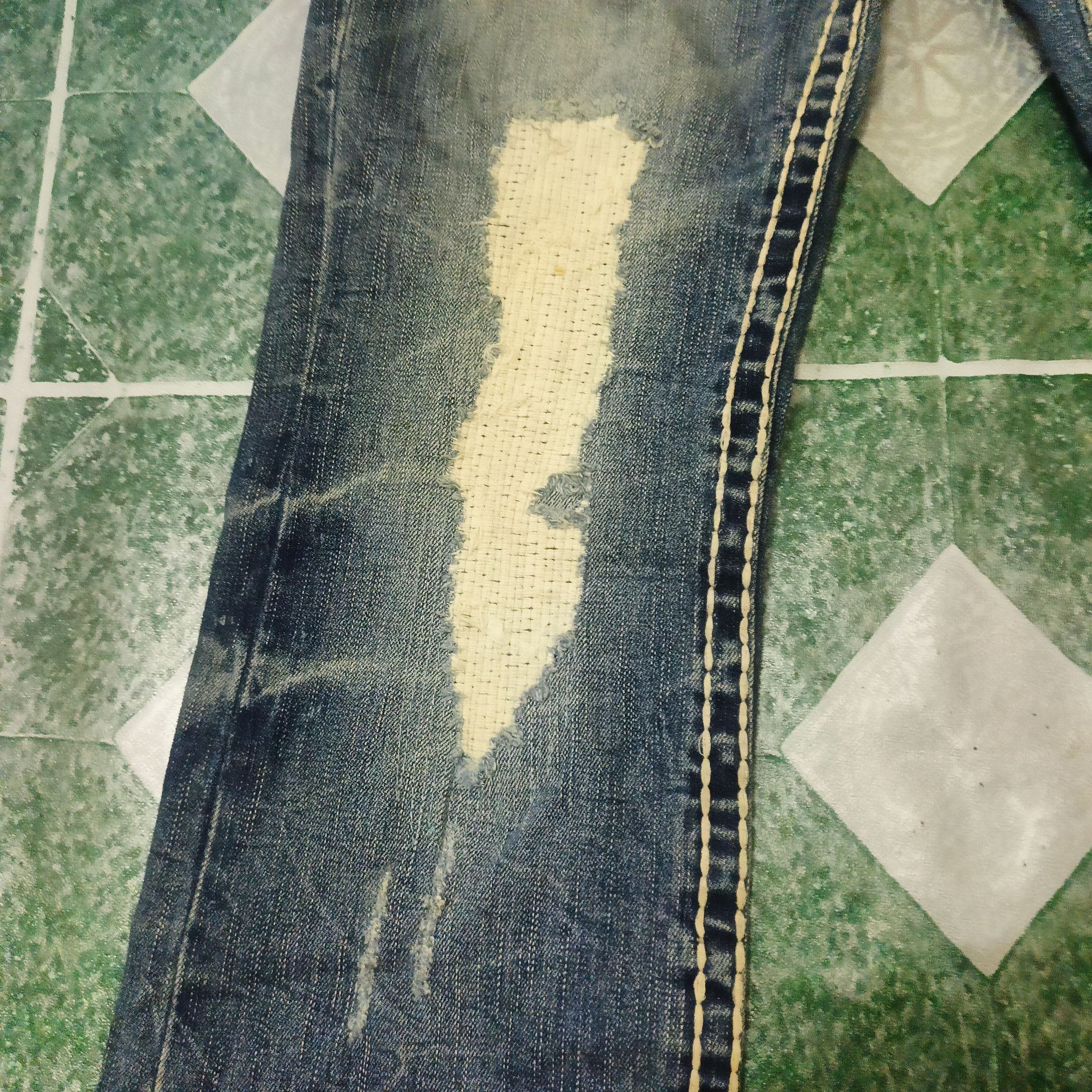 Who Decides War Japanese Shane jeans distressed white stitch Flared jeans Size US 30 / EU 46 - 9 Thumbnail
