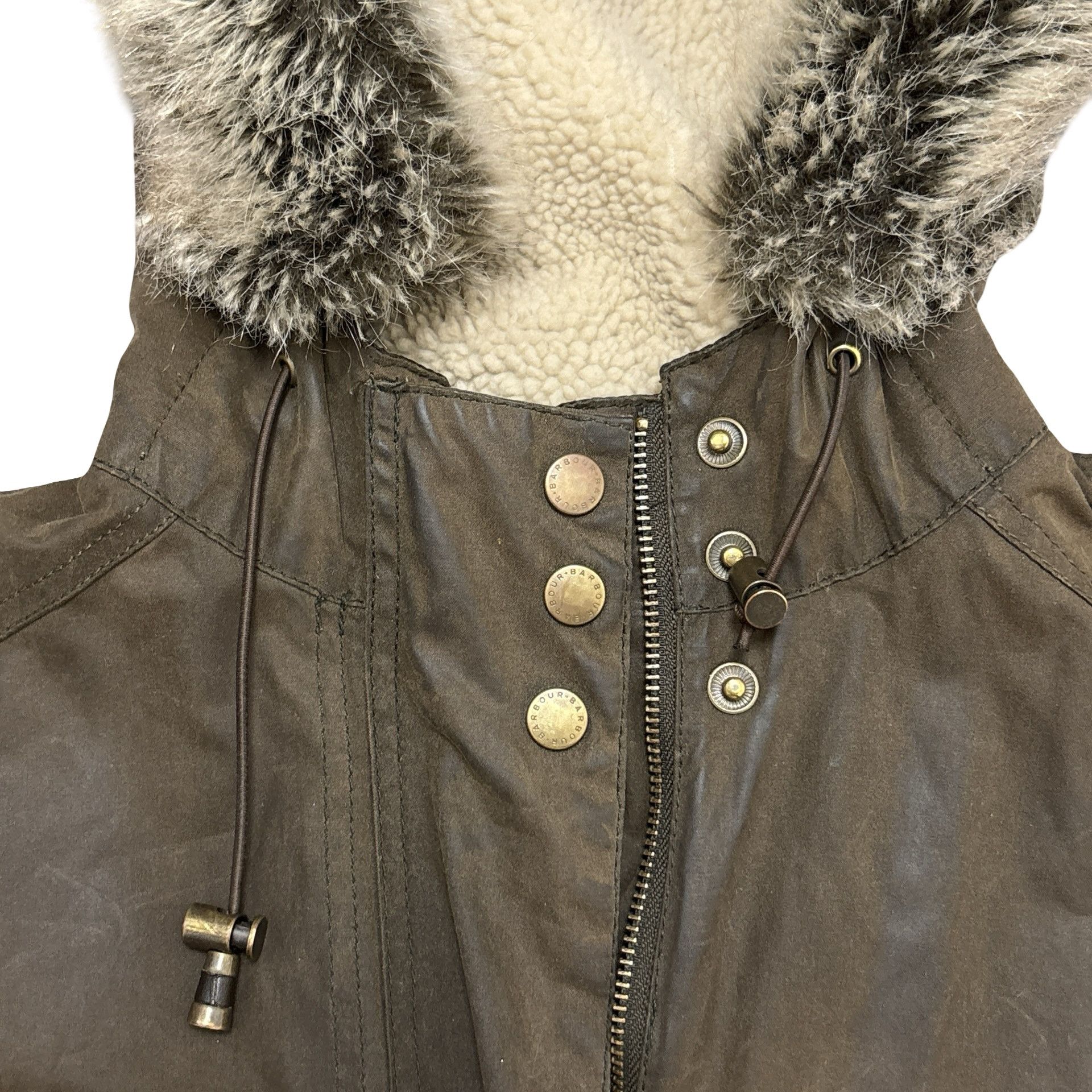 Barbour Barbour Wax Jacket Kelsall Womens Coat Faux Fur Tartan Lined Size M / US 6-8 / IT 42-44 - 9 Thumbnail