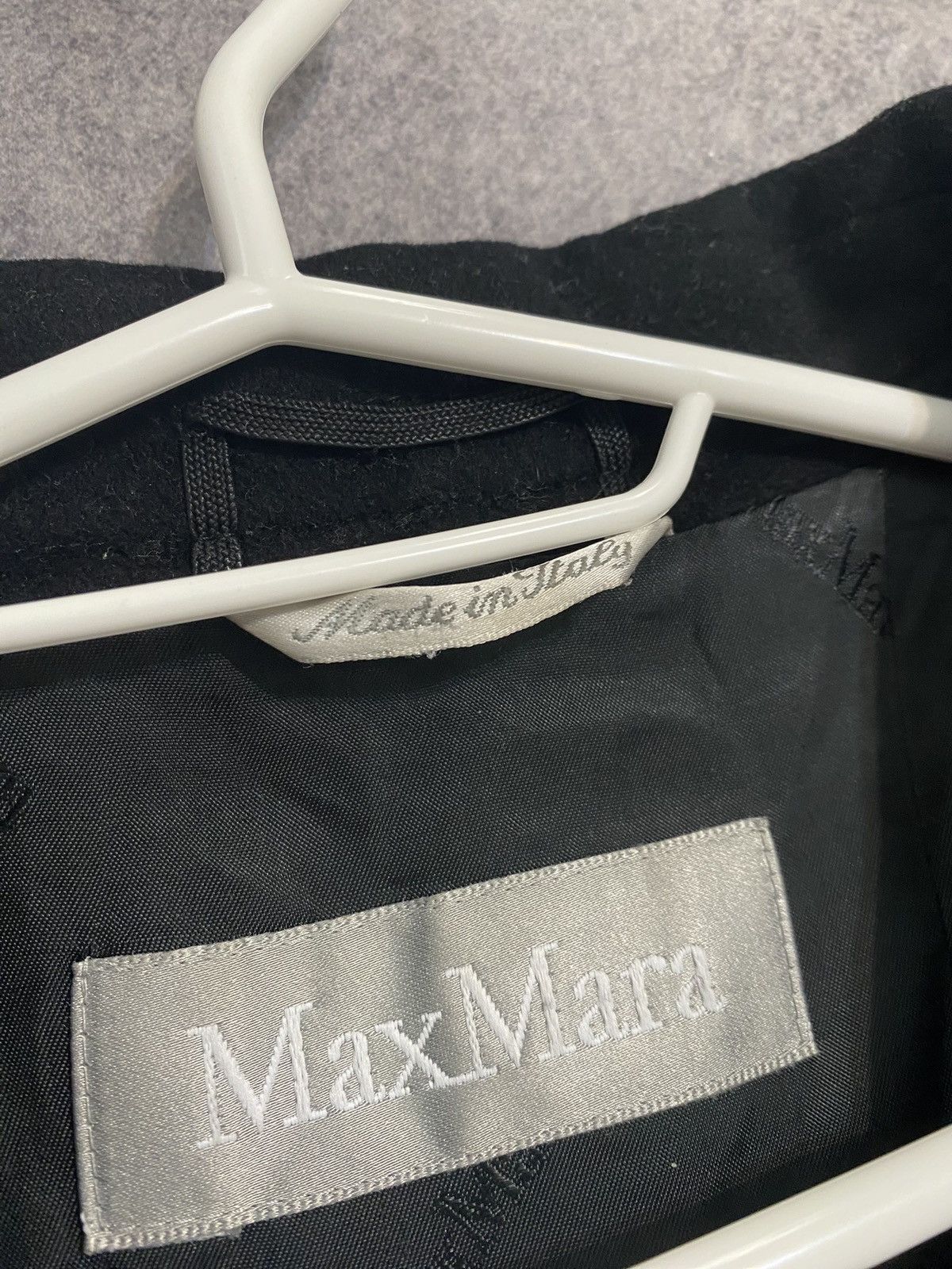Max Mara Max Mara Vintage 100% Lana Wool Coat Black Women’s US 6 Size M / US 6-8 / IT 42-44 - 8 Thumbnail