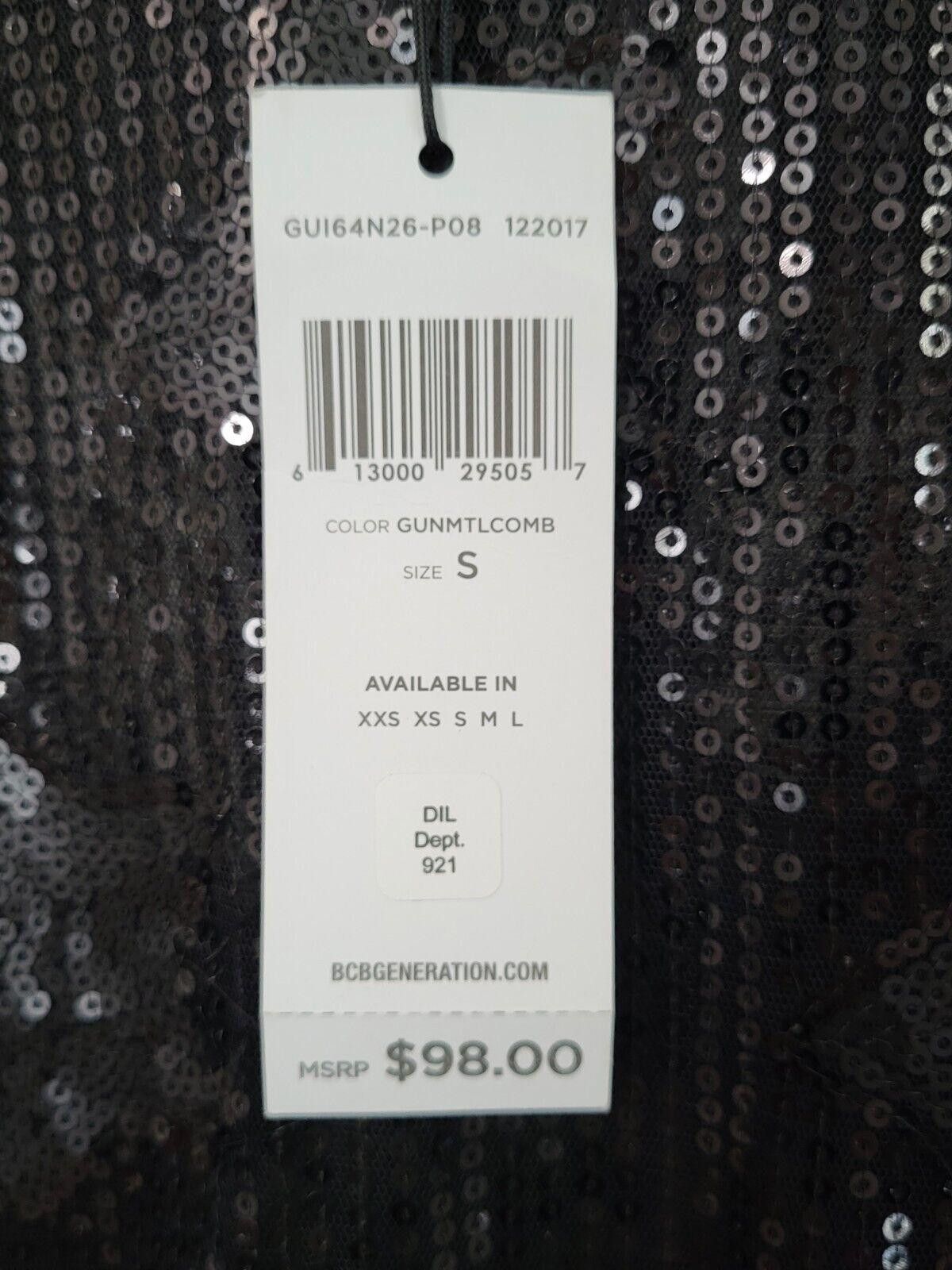 Designer Bcbgeneration Dress Small NWT $99 Black Sequin Stars Lace Size S / US 4 / IT 40 - 5 Thumbnail