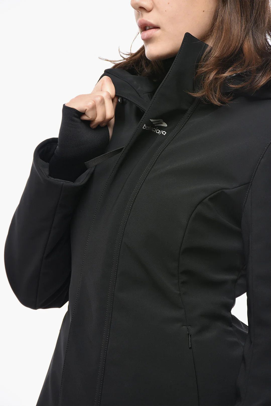 Balenciaga og1mm0326 Nylon Ski Jacket in Black Size M / US 6-8 / IT 42-44 - 3 Thumbnail
