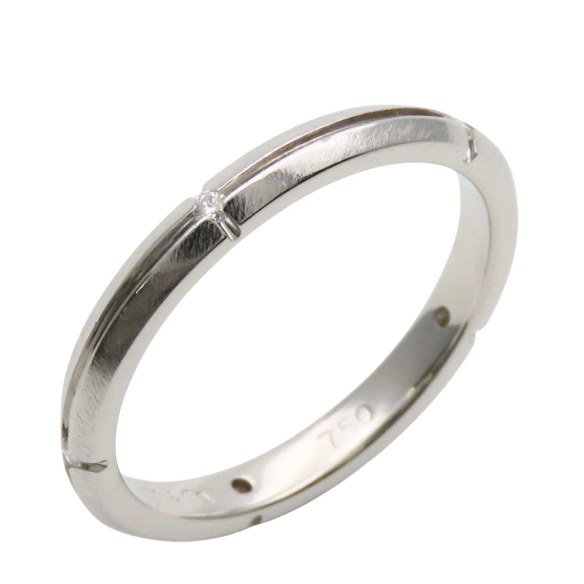 Tiffany & Co. Tiffany & Co. Streamerica Narrow Ring, 18K White Gold with Diamonds, Women's Size ONE SIZE - 1 Thumbnail