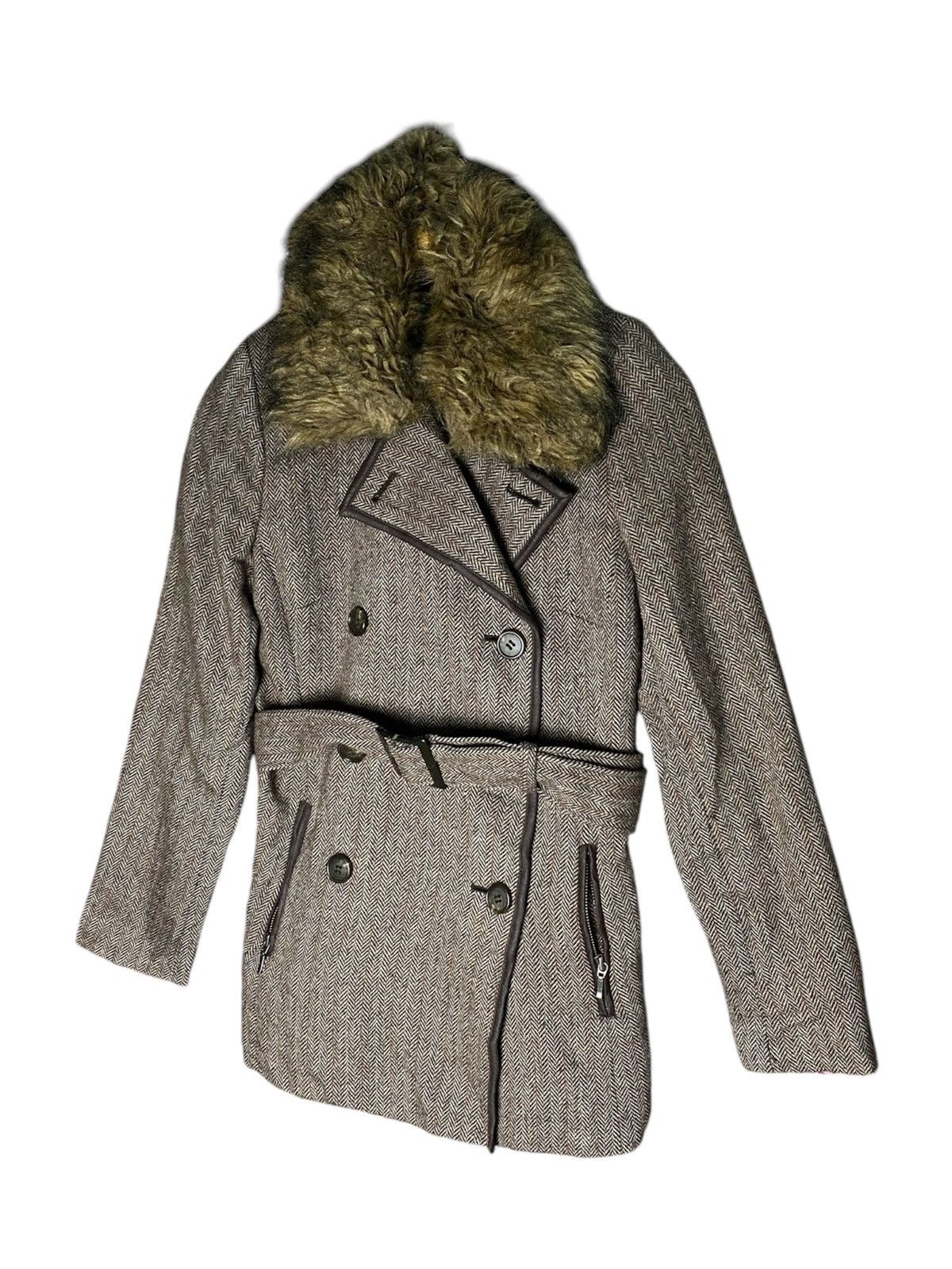 Comme Ca Ism × Japanese Brand Comme Ca Ism Wool Fur tranch coat Size M / US 6-8 / IT 42-44 - 2 Thumbnail