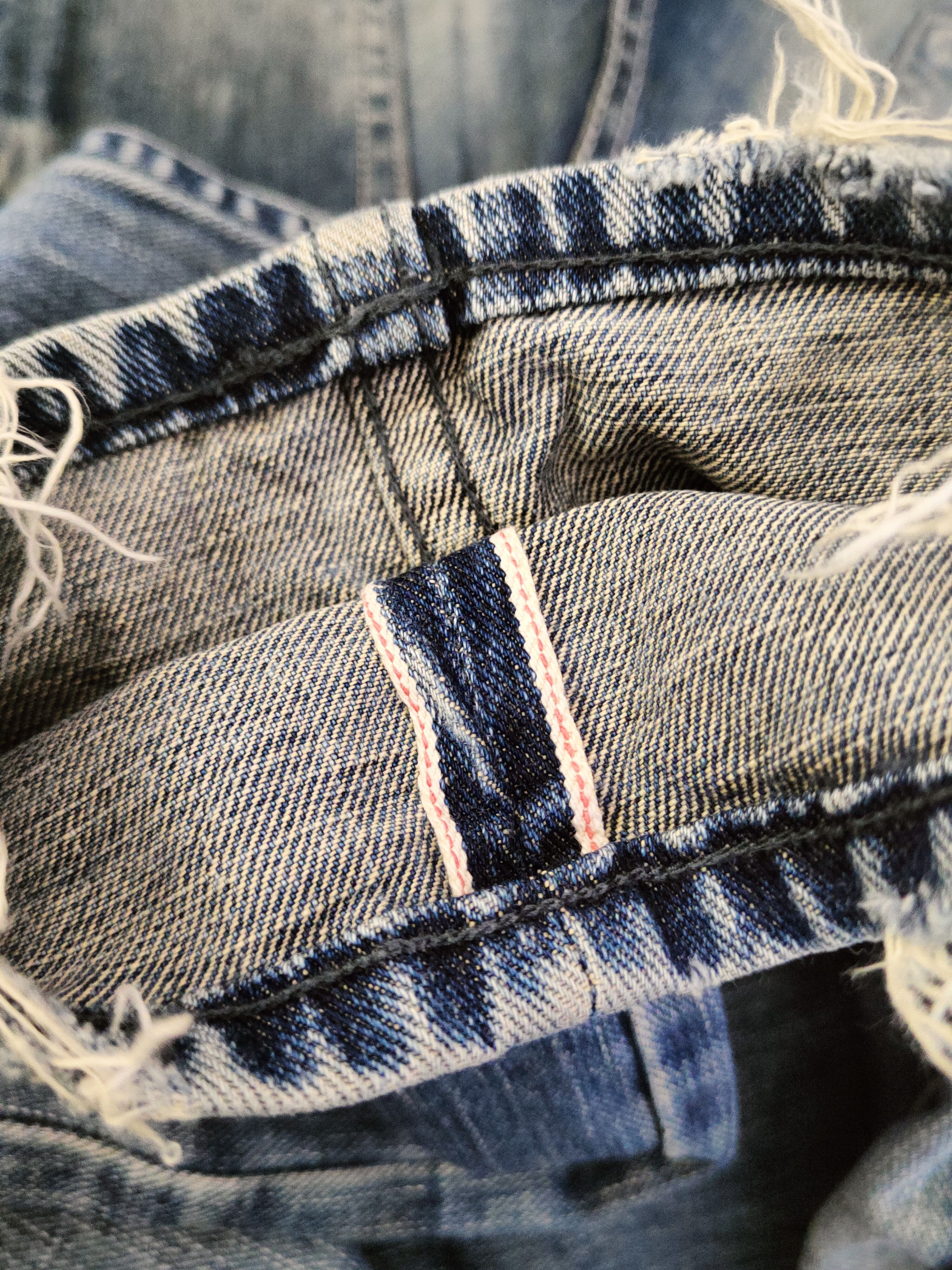 TMT d TMT Blue Distressed Ripped denim Jeans #S2911 Size 33" - 12 Thumbnail