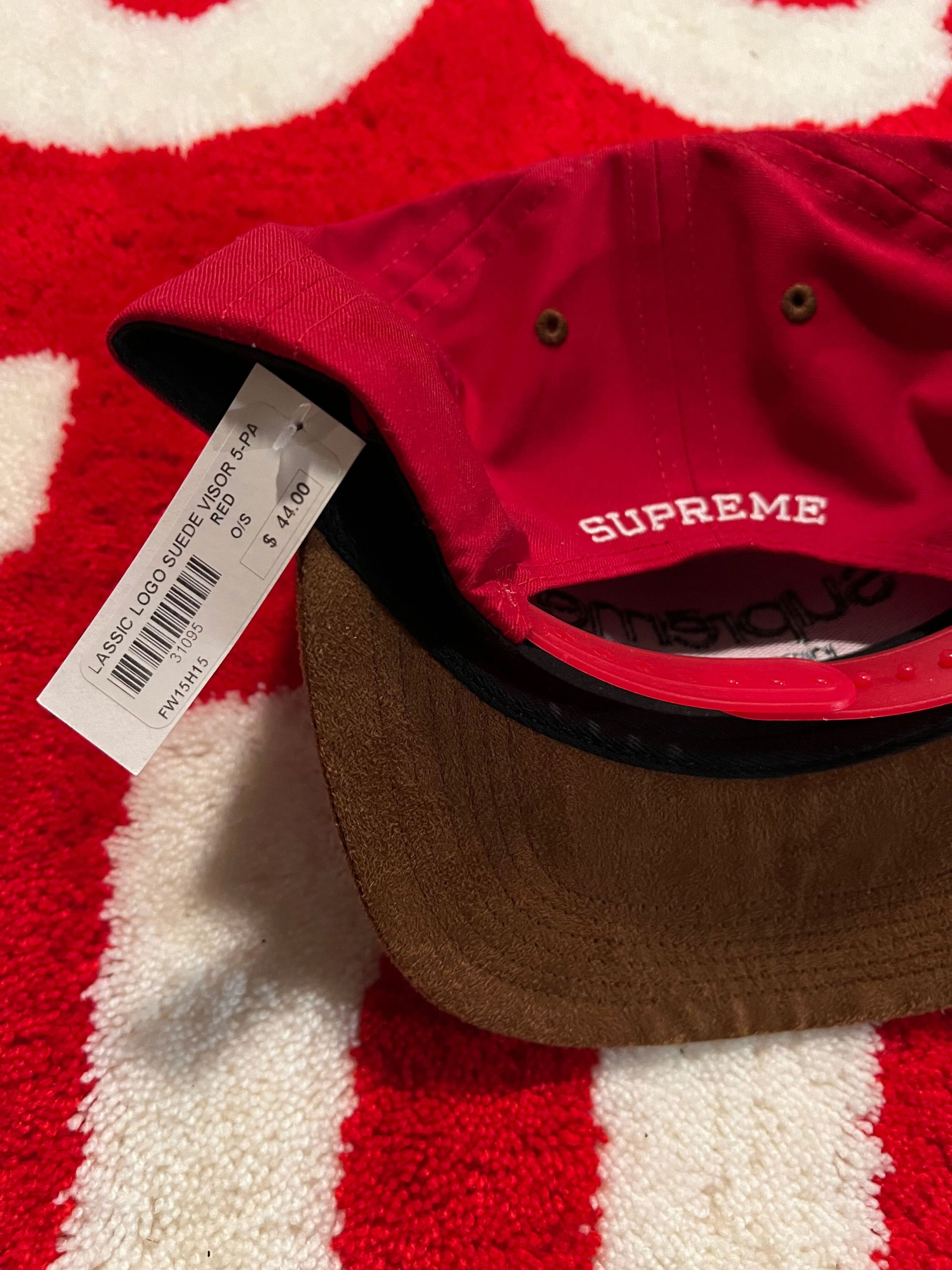 【レア】supreme Classic Logo Suede panel cap Classic Logo 6-Panel - spring/summer 2023 - Supreme