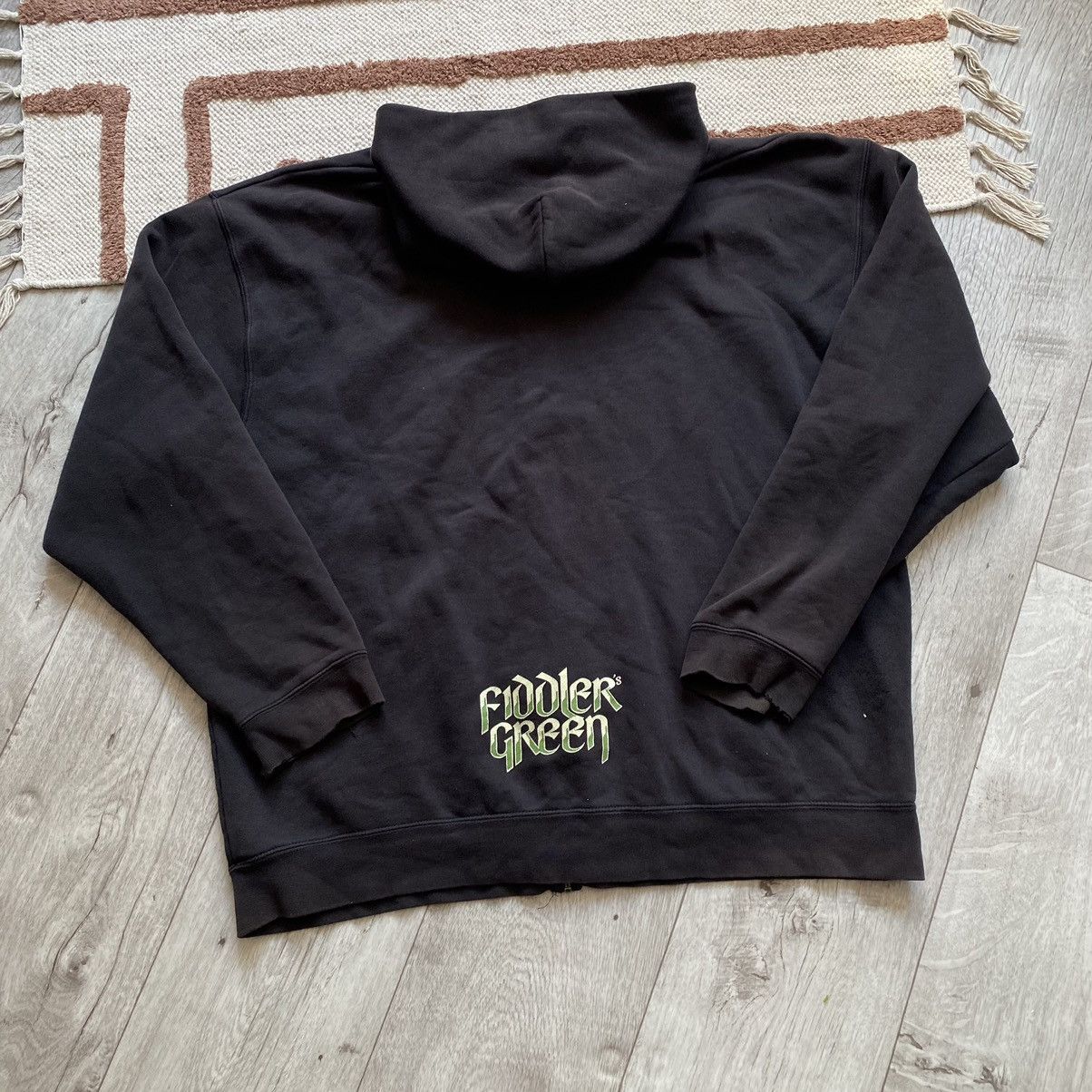 Band Tees × Vintage FIDDLERS GREEN Y2K GOAT PRINT SUNFADED ZIP HOODIE Size US XXL / EU 58 / 5 - 2 Thumbnail