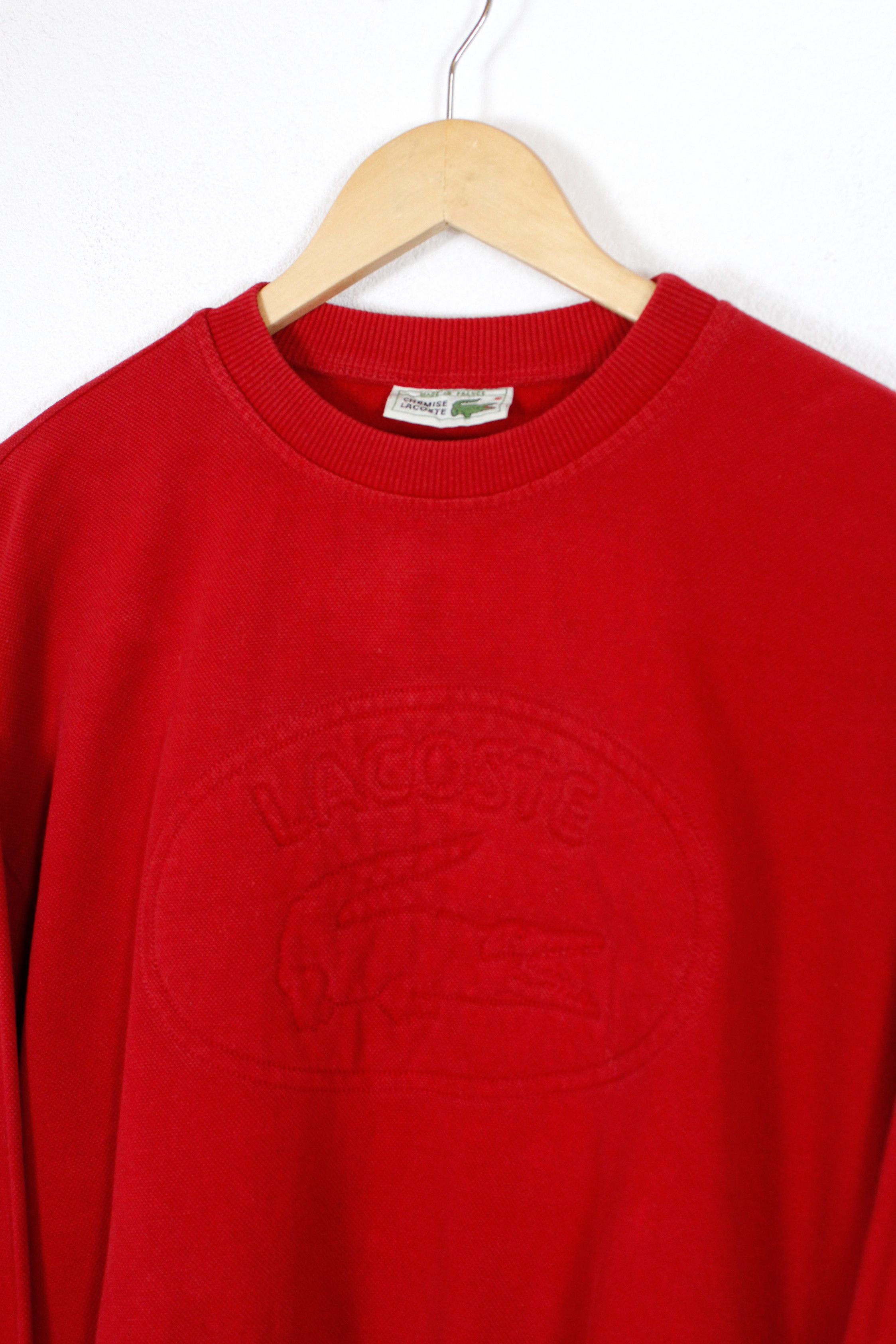 Lacoste × Vintage Vintage 90s La Chemise Lacoste Sweatshirt Big Logo Size US L / EU 52-54 / 3 - 2 Thumbnail