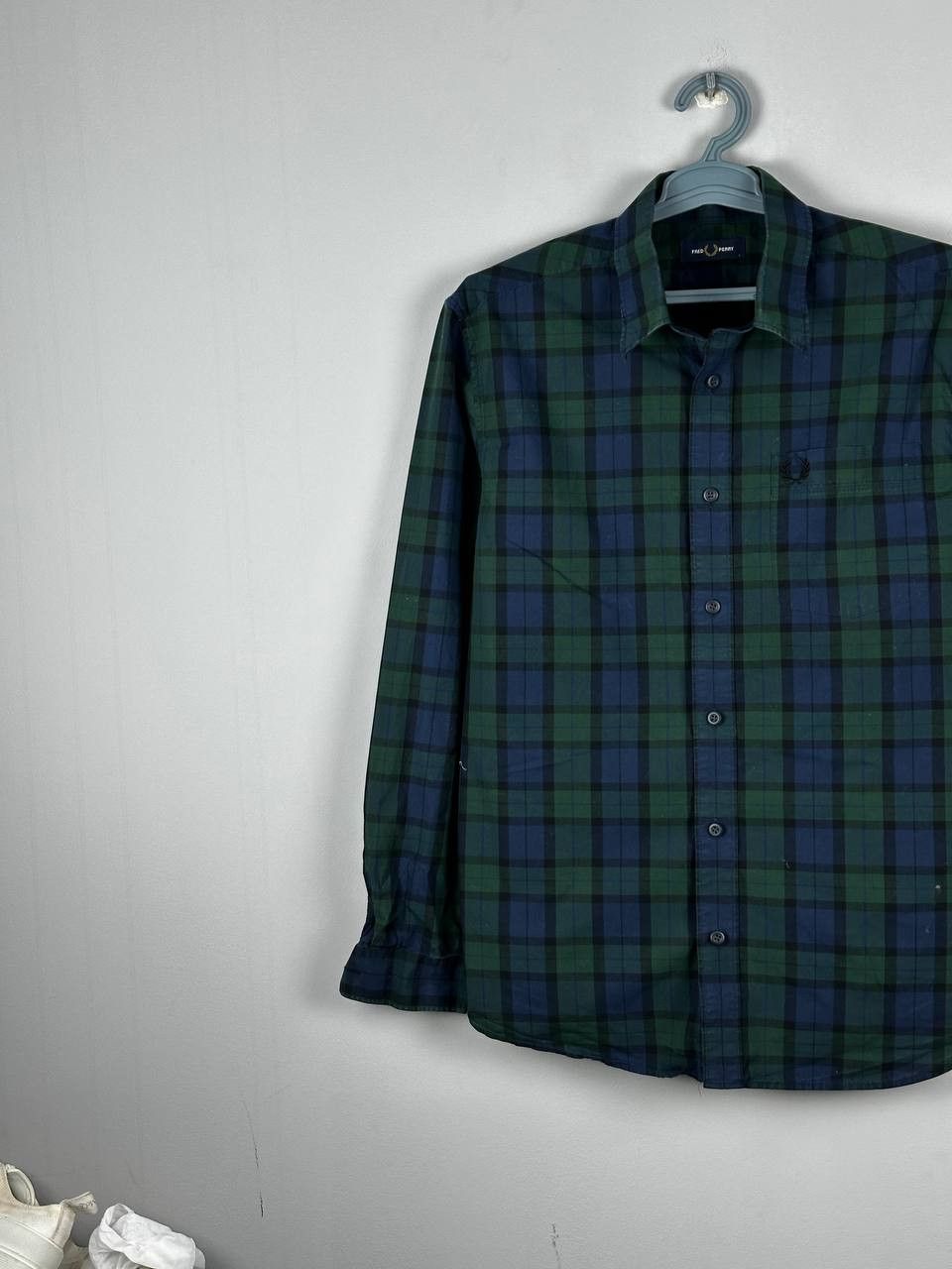 Fred Perry Fred Perry Plaid Check Green Shirt Long Sleeve Size US M / EU 48-50 / 2 - 2 Thumbnail