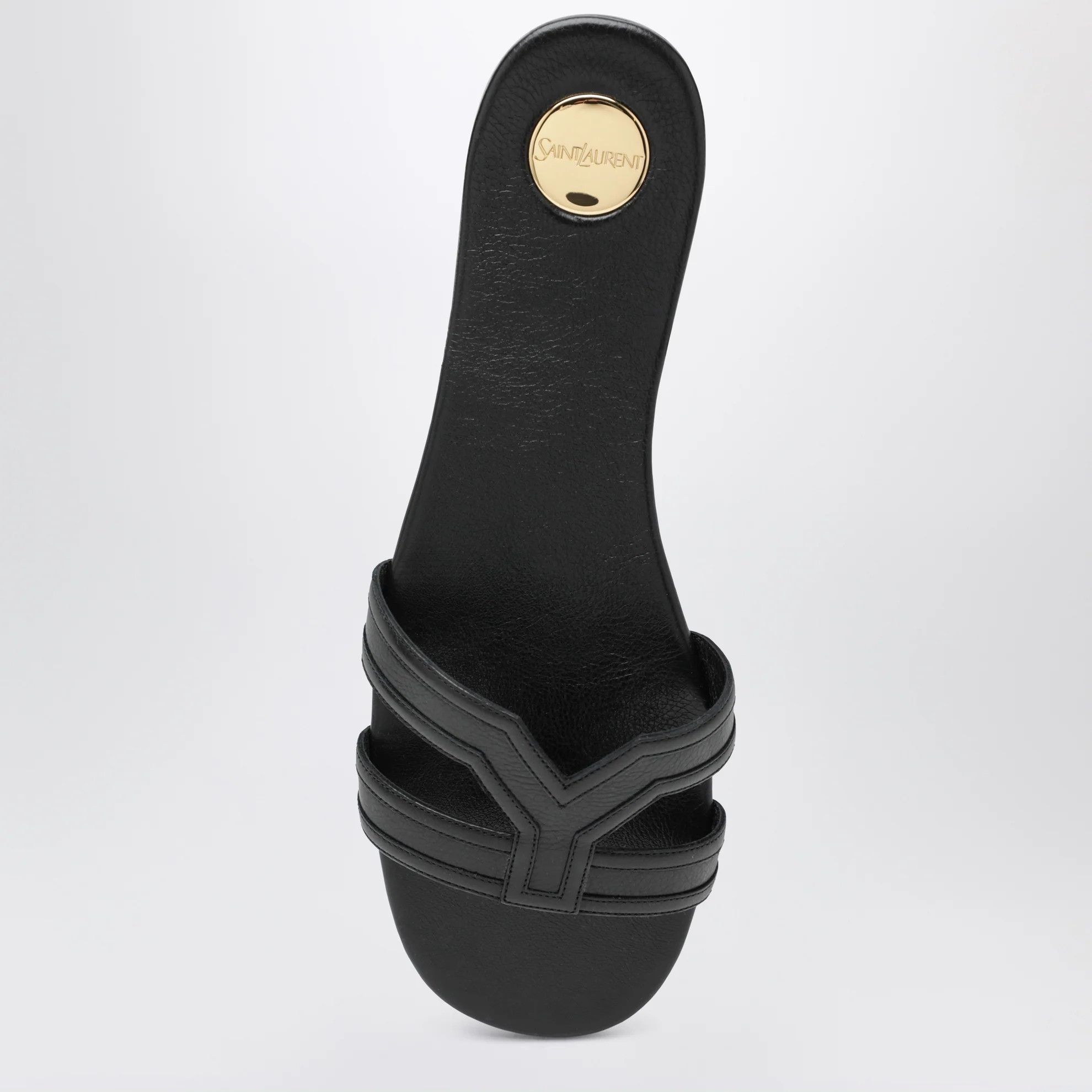 Saint Laurent Paris o1d2blof0526 Leather Sandals Flats in Black Size US 6 / IT 36 - 3 Thumbnail