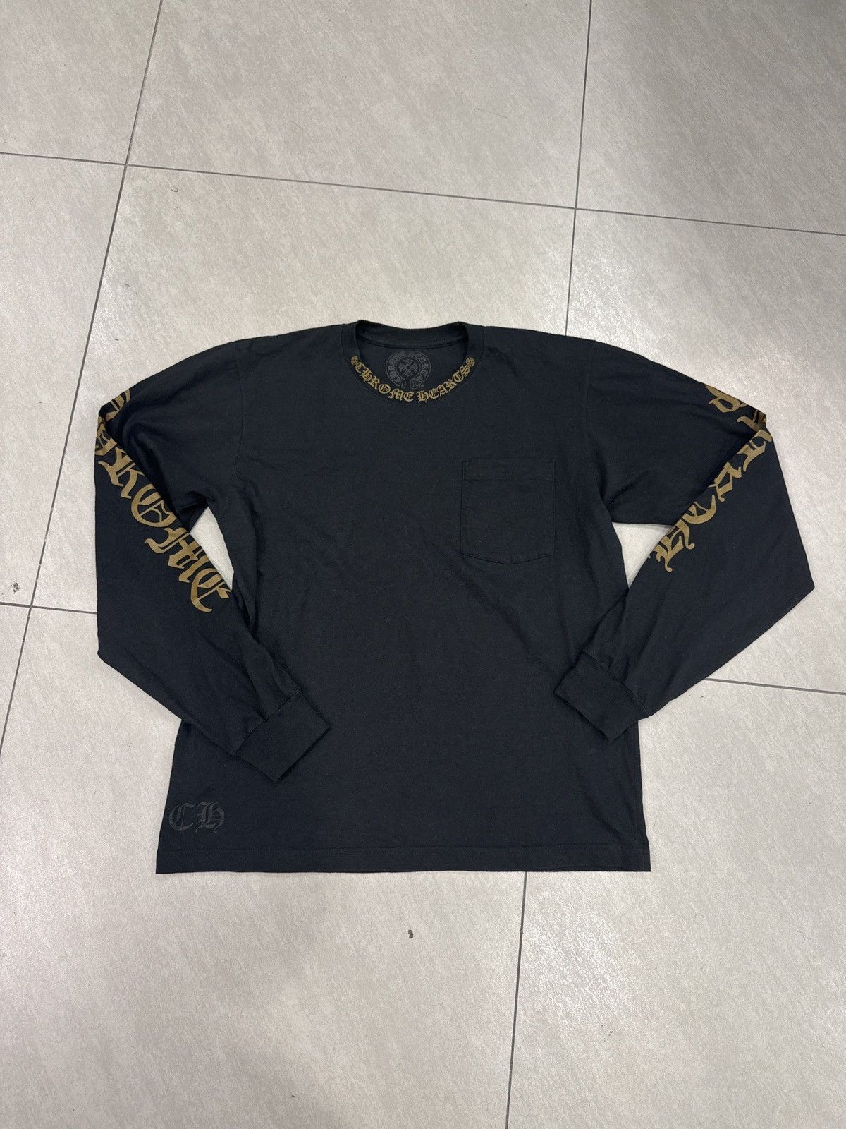 Chrome Hearts Chrome Hearts Long Sleeve Neck Logo Black Olive Size US M / EU 48-50 / 2 - 1 Thumbnail