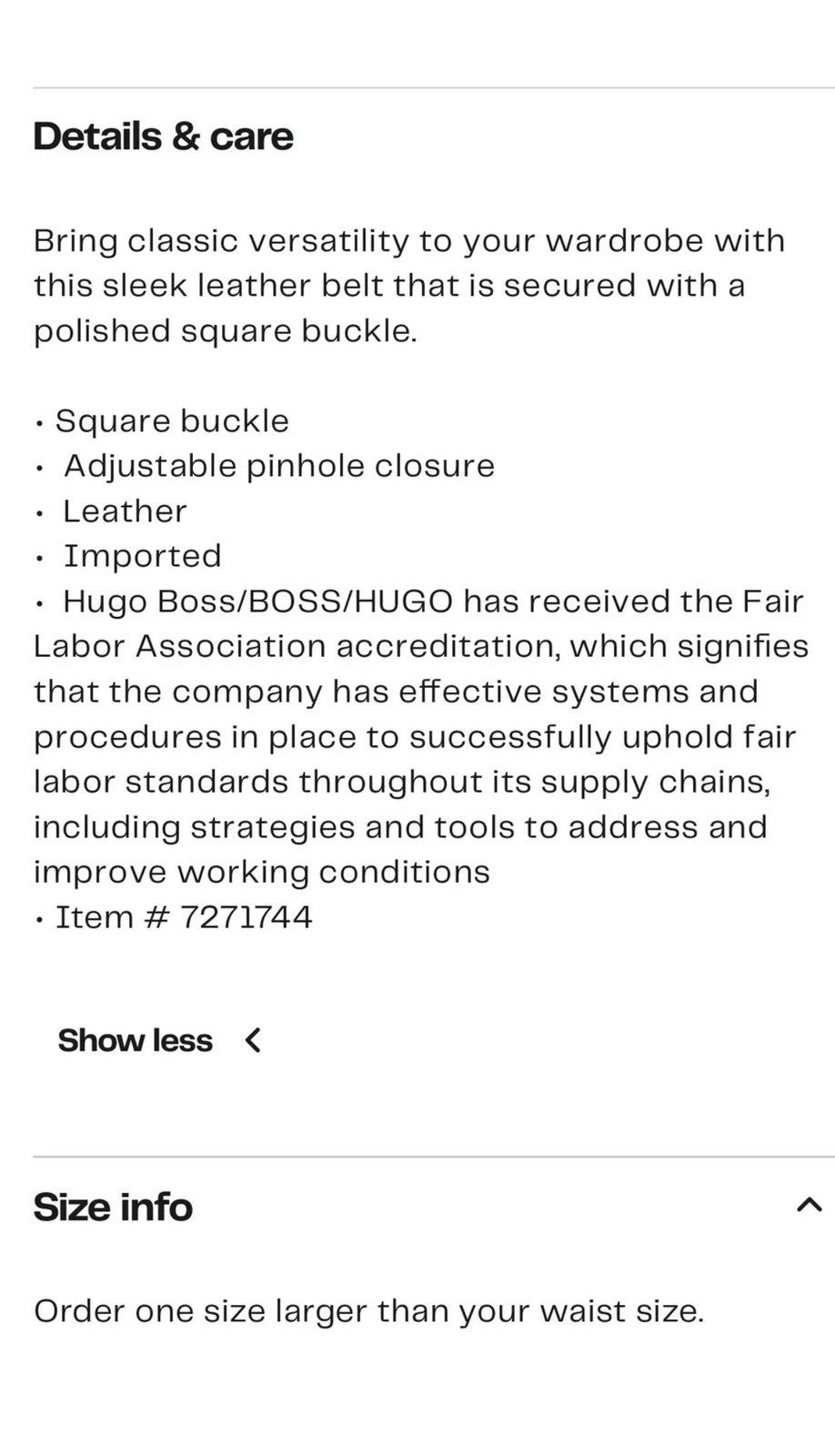 Hugo Boss Hugo boss brown leather belt NWT 36 Size 36 - 2 Thumbnail