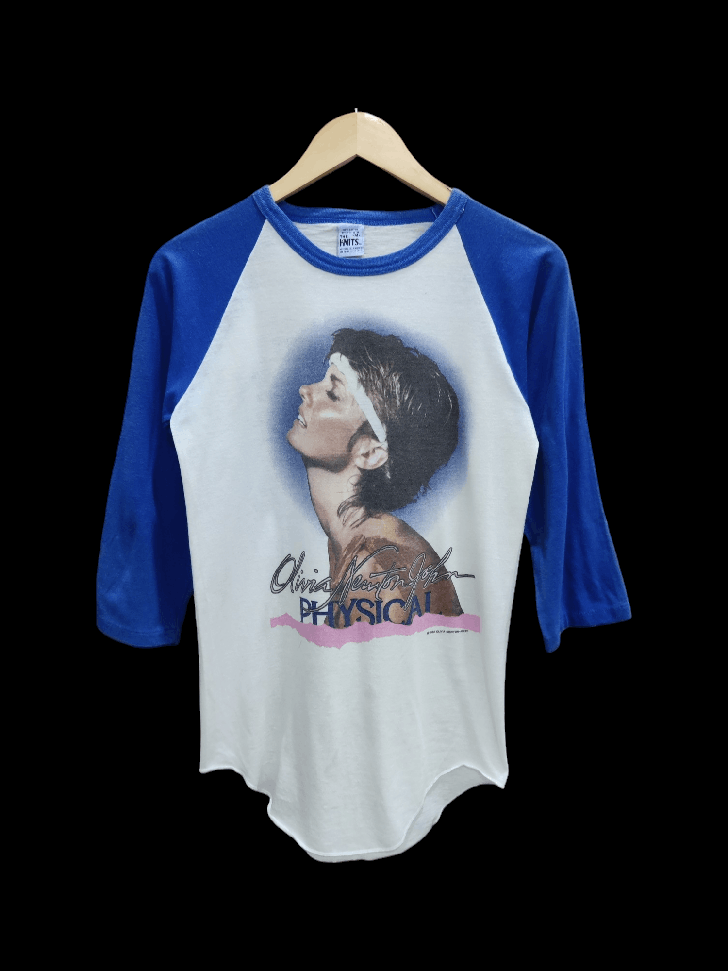 image of Band Tees x Rock T Shirt Vintage 80's Olivia Newton John North American Tour Shirt (Size Medium)