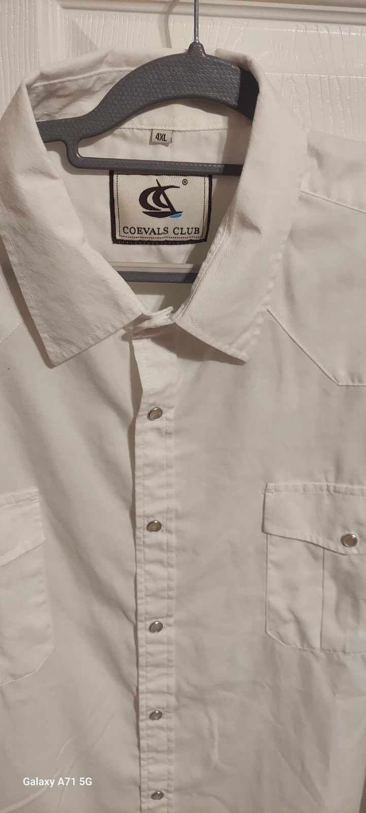 Other Pearl Snap White Short Sleeve Coevals Club Flap Pockets Siz Size US XXL / EU 58 / 5 - 3 Thumbnail