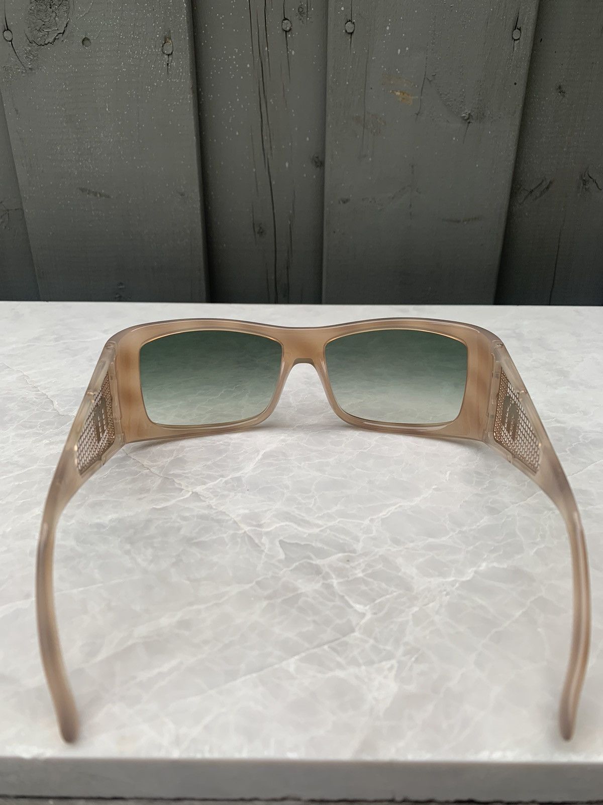 Miu Miu × Prada × Vintage 2000s Miu Miu Sunglasses Mesh Side Y2K Vintage Prada SMU01H Size ONE SIZE - 9 Thumbnail