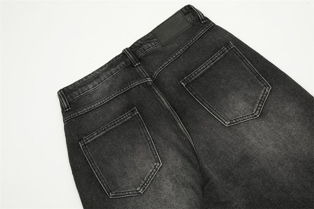 Jean Men's punk distressed washed button-down casual jeans Size US 32 / EU 48 - 4 Thumbnail