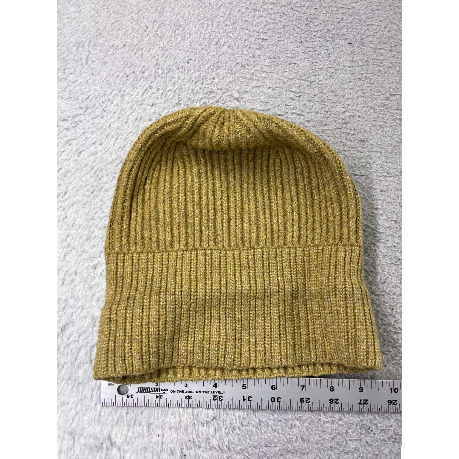 Vintage Universal Thread Beanie Womens One Size Yellow Cotton Blend Ski Winter Toque Size ONE SIZE - 3 Thumbnail
