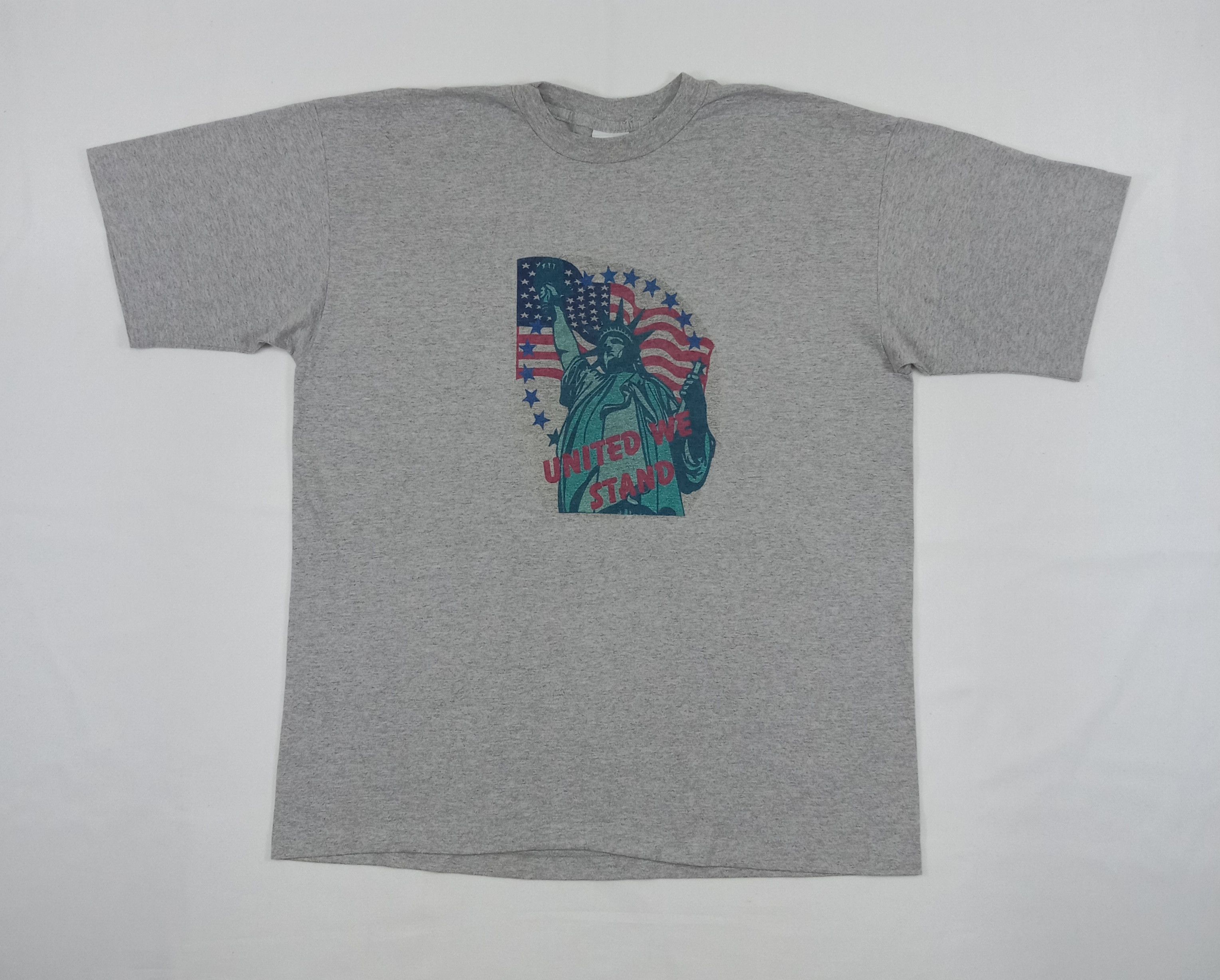 Vintage Vintage 90s Fashion Gear United We Stand T Shirt Size US XL / EU 56 / 4 - 1 Thumbnail
