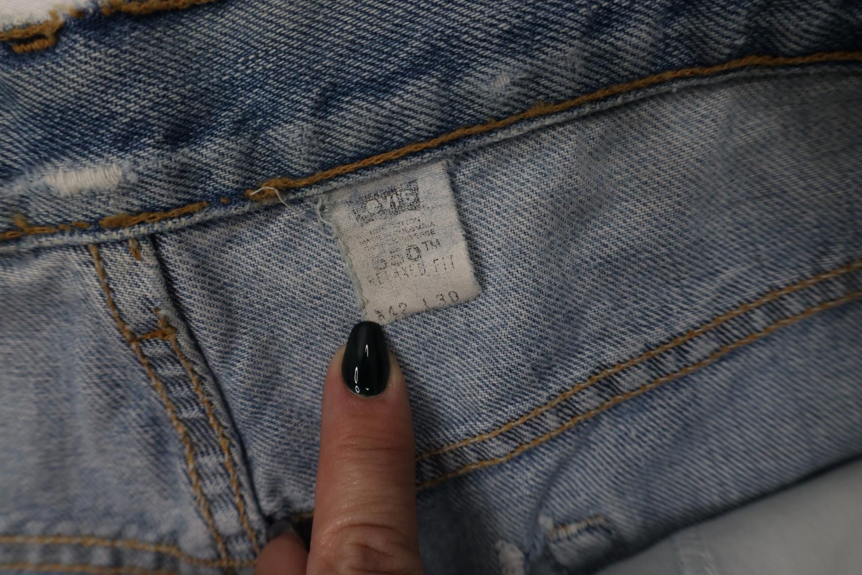 Levi's Vintage 90s Levis 550 Relaxed Fit Denim Jeans Blue Size US 42 / EU 58 - 10 Thumbnail
