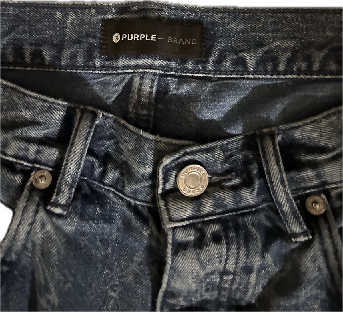 Purple Brand Purple Brand Acid Washed Jeans Size US 36 / EU 52 - 3 Thumbnail