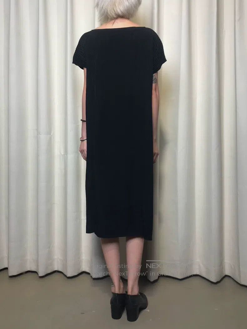 Issey Miyake Issey Miyake Main Line Dry Landscape Ruched Wave Dress Size M / US 6-8 / IT 42-44 - 3 Thumbnail