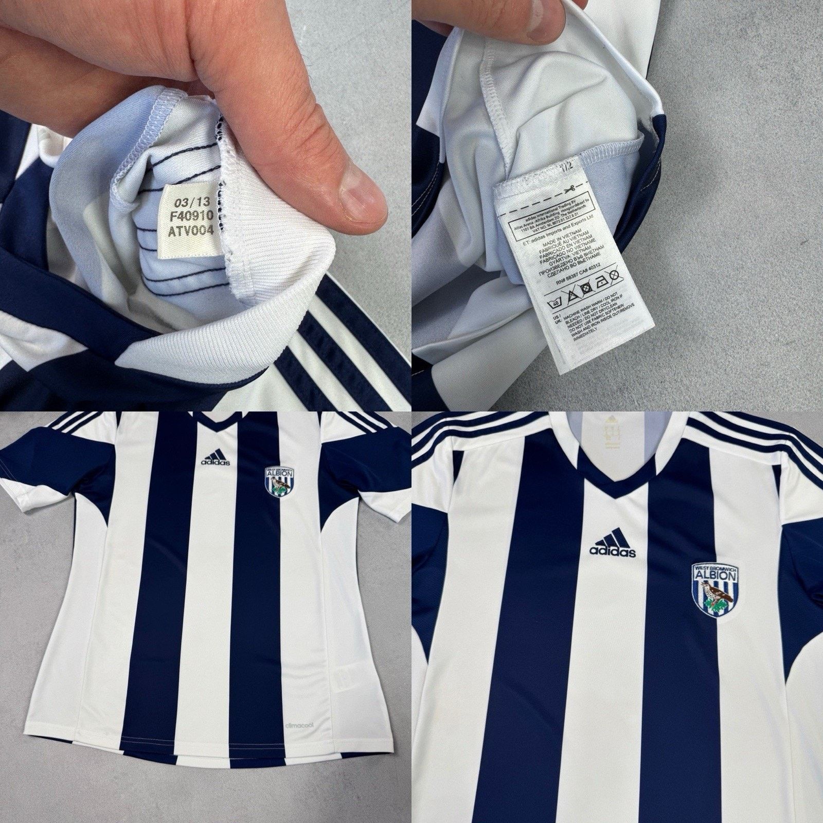Adidas Vintage West Bromwich Albion 2013 2015 Soccer Jersey Size M Size US M / EU 48-50 / 2 - 21 Thumbnail
