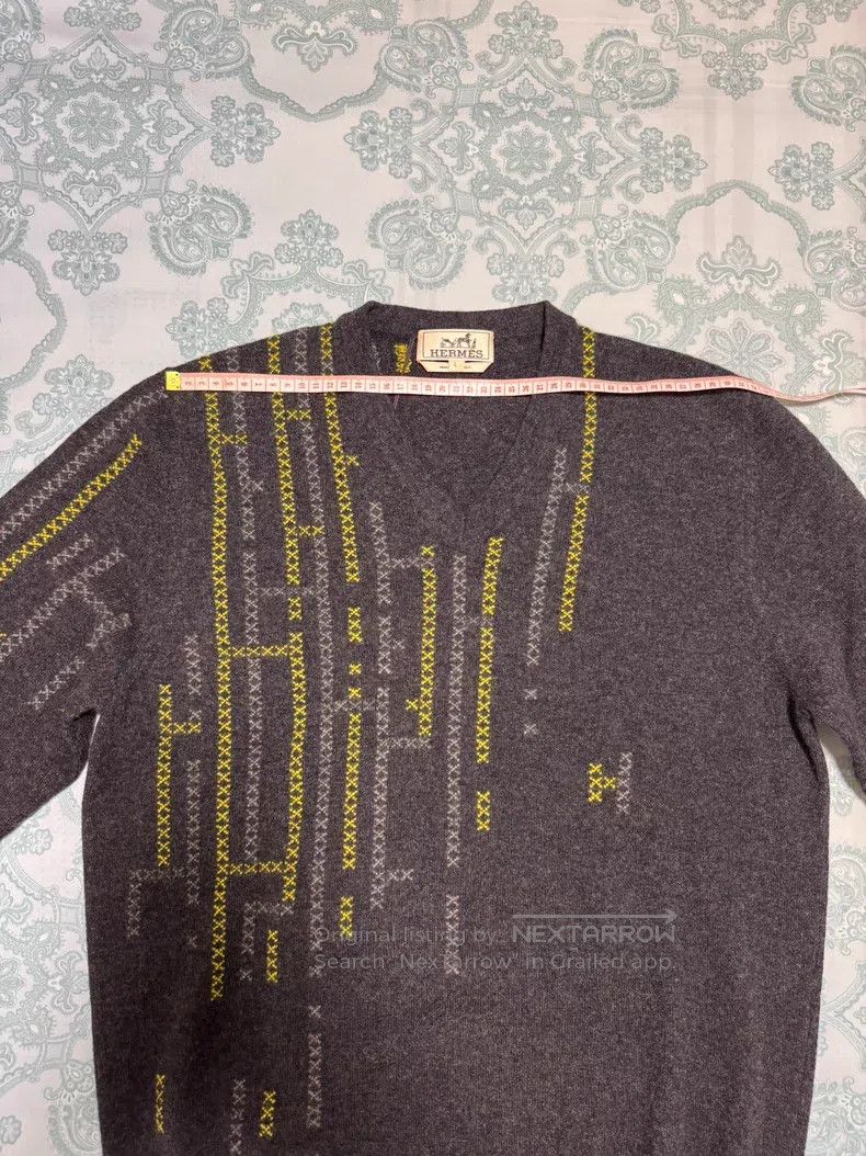 Hermes Hermes Cashmere Sweater with Full Embroidery, Hermes H Pat Size US L / EU 52-54 / 3 - 3 Thumbnail
