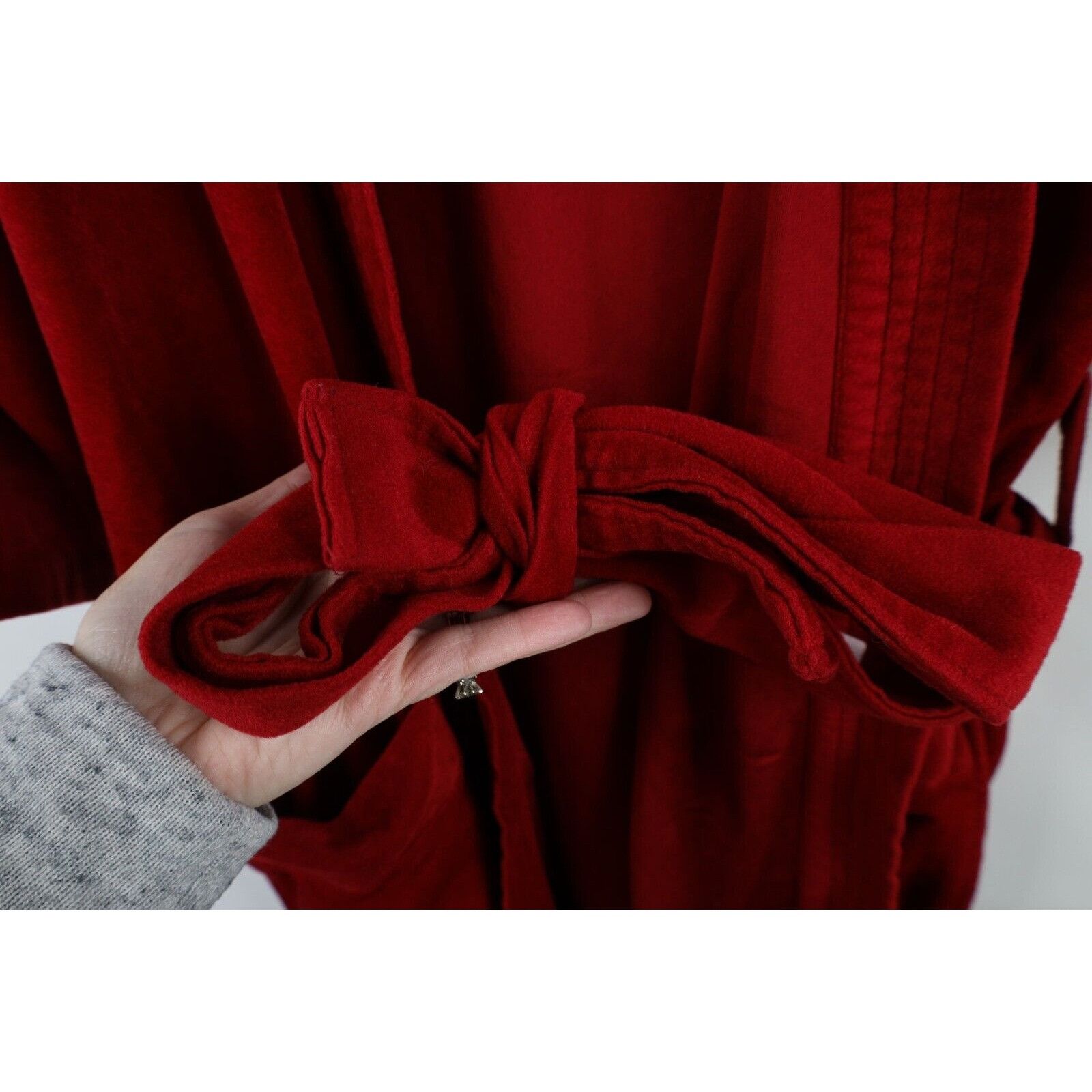 Vintage Vintage 70s Streetwear aded Blank Belted Velour Bath Robe Size US L / EU 52-54 / 3 - 8 Thumbnail