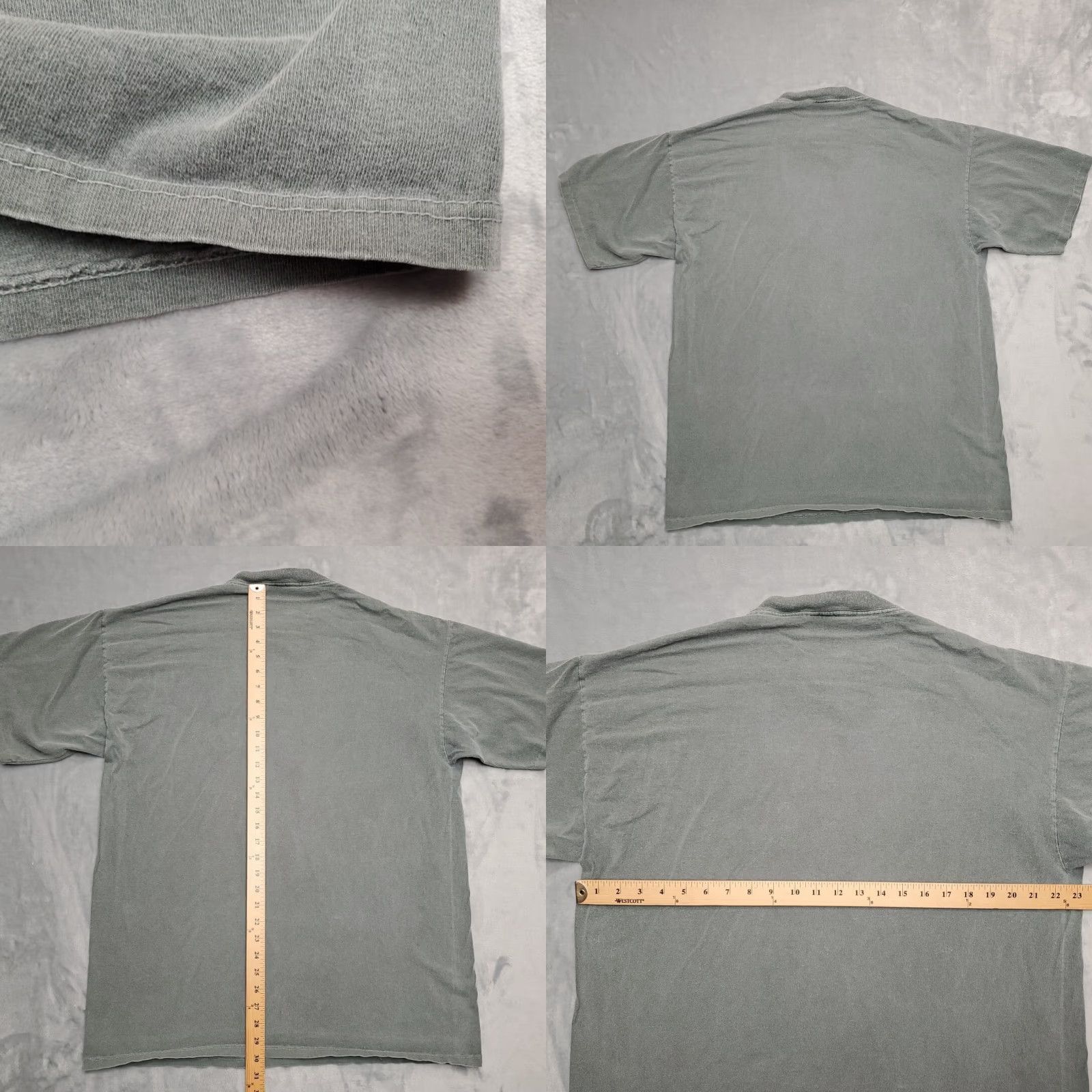 Vintage Vintage Montana T Shirt Men L Green Azteck Tourist TEE 90s Y2K Single Stitch Text Graphic Print Crew Neck Short Sleeve Cotton Mens Size US L / EU 52-54 / 3 - 8 Thumbnail
