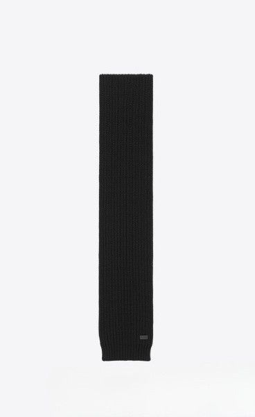 Saint Laurent Paris o1b1hav110525 717436 Size: OS / Knit Signature Scarf Size ONE SIZE - 1 Preview