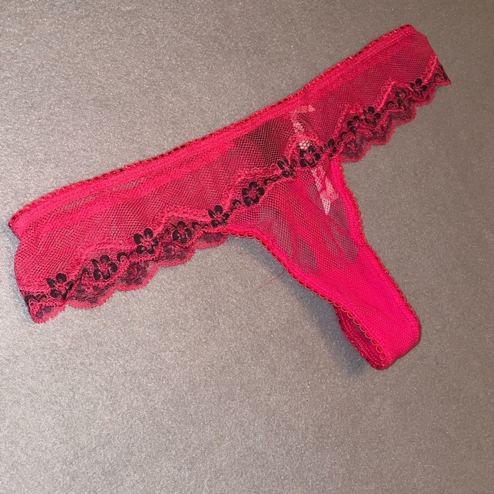 Victoria's Secret Victoria’s Secret Sexy Little Things thong Hot Pink Panties Size ONE SIZE - 3 Thumbnail