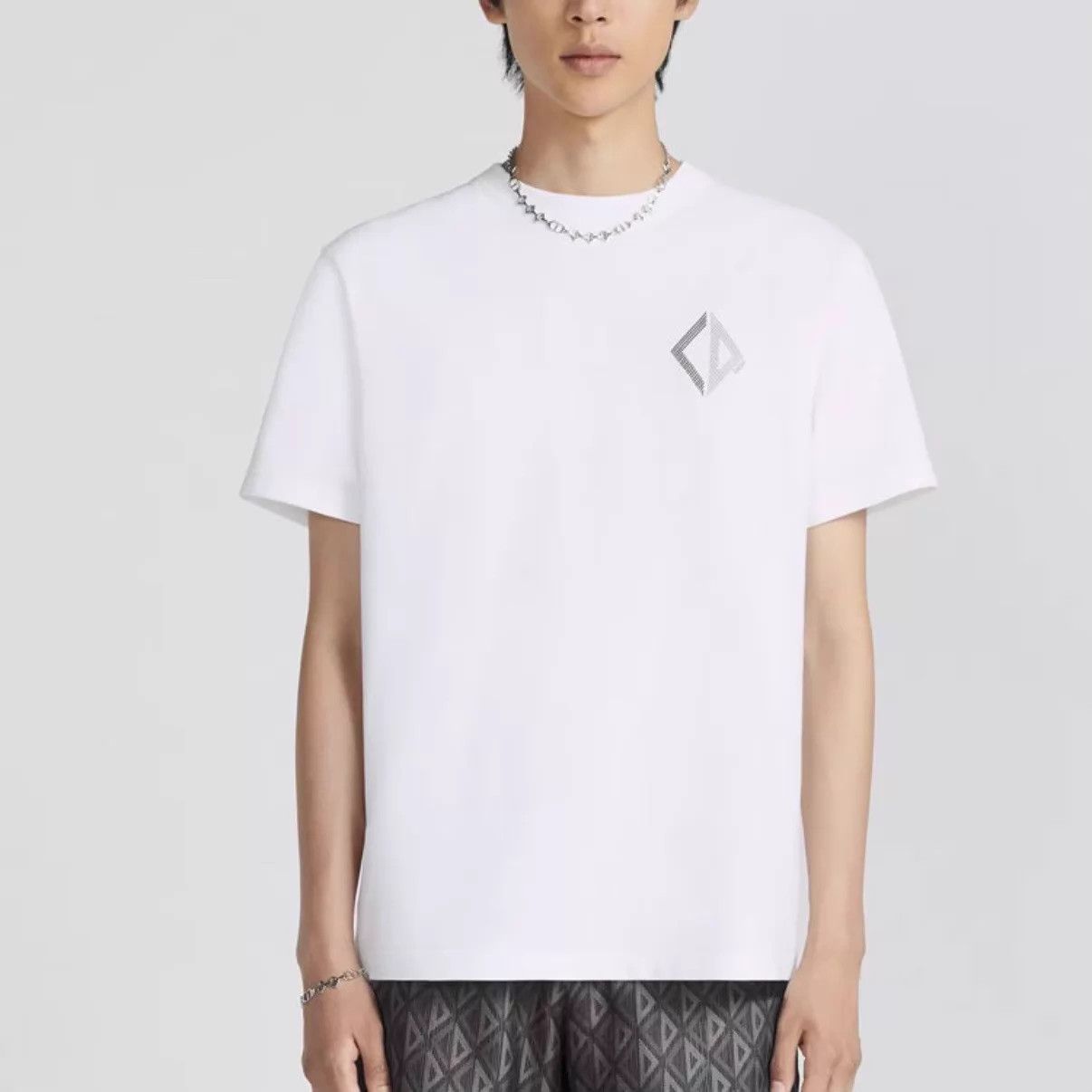 Dior DIOR Reflective Logo Short Sleeve T-Shirt White XS Size US XS / EU 42 / 0 - 6 Thumbnail