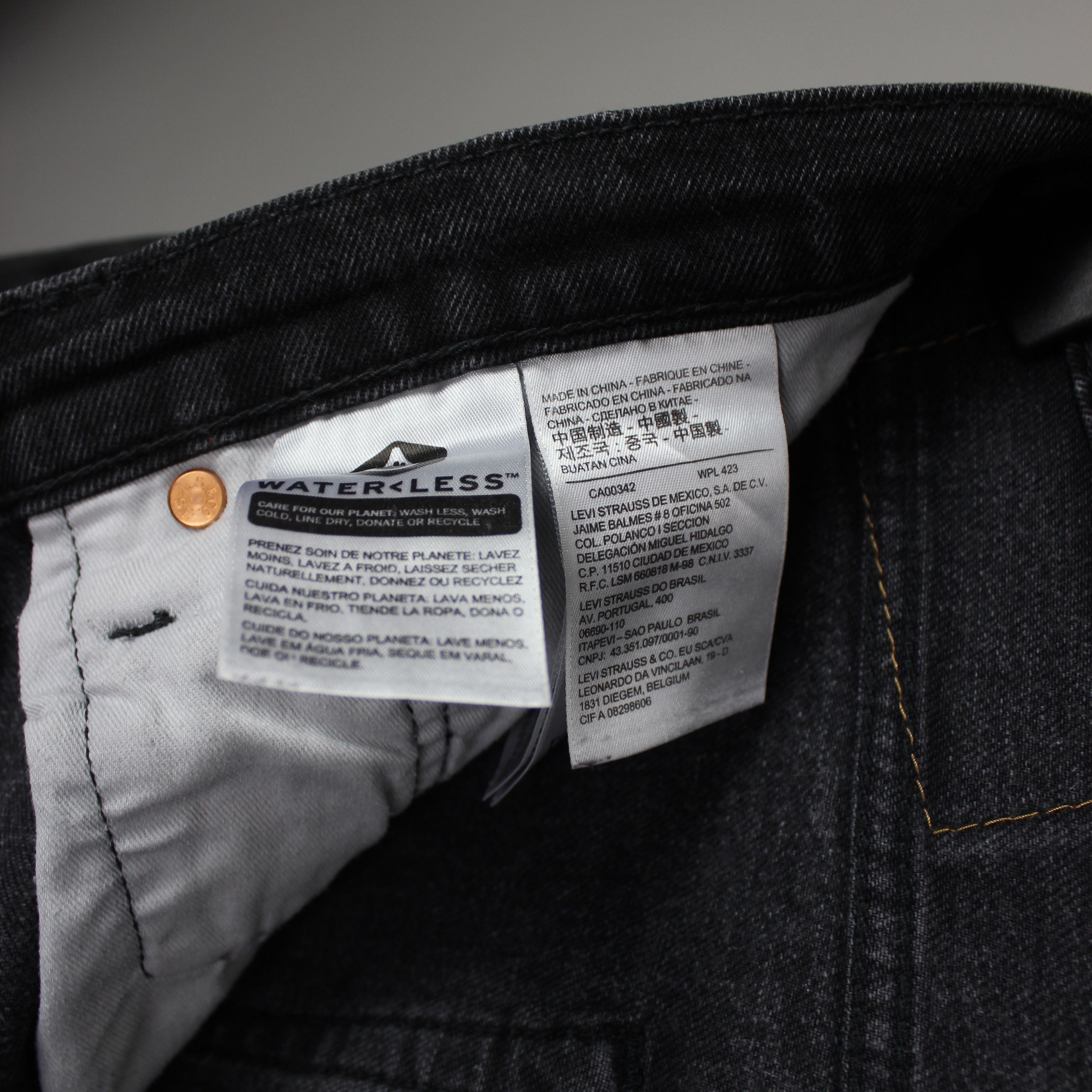Levi's Levis denim Hi-Ball 34 gray men Size US 34 / EU 50 - 8 Thumbnail
