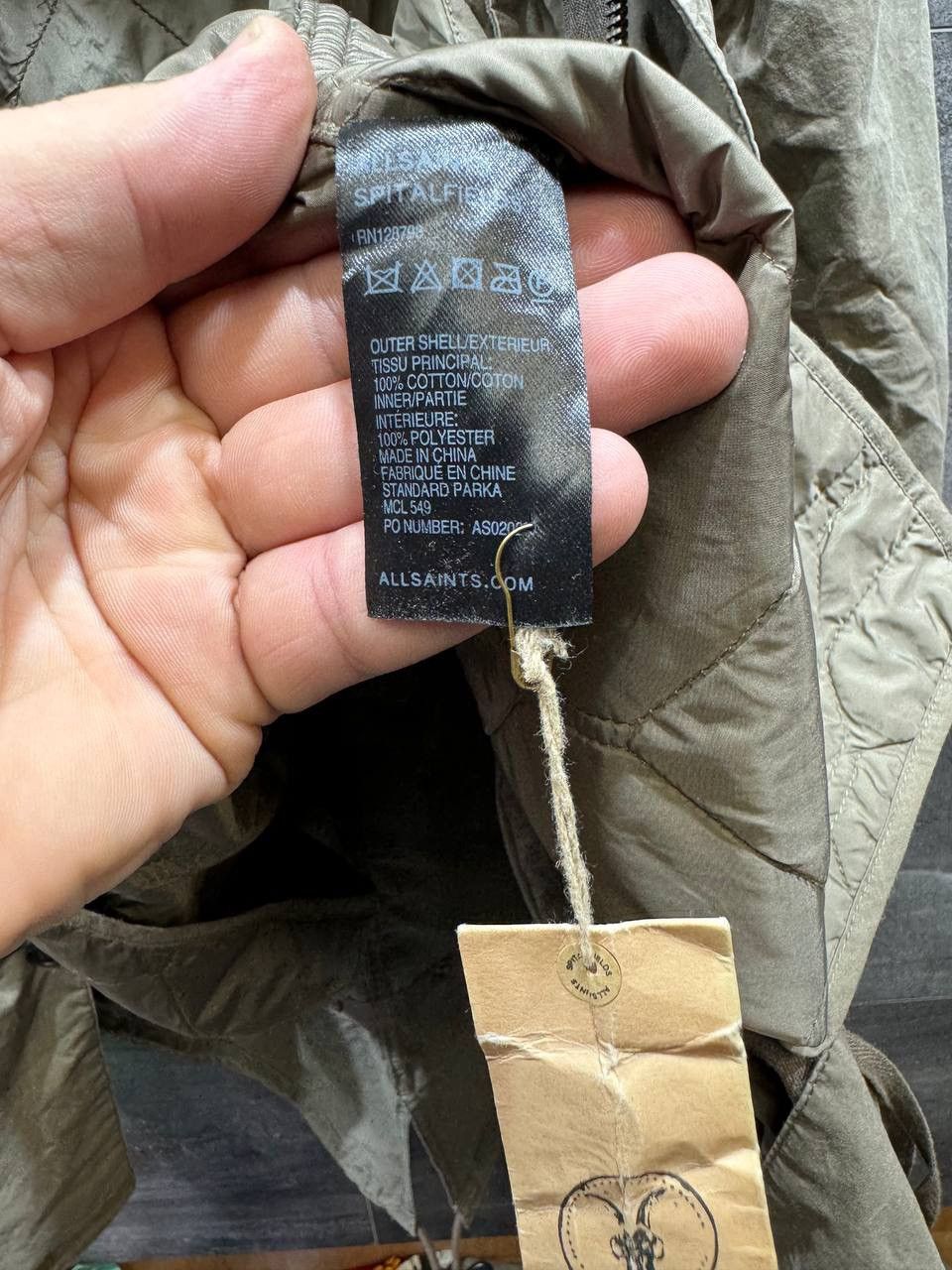 Other Mens ALLSAINTS Quilted Removable Military Jacket Coat Size US M / EU 48-50 / 2 - 22 Thumbnail