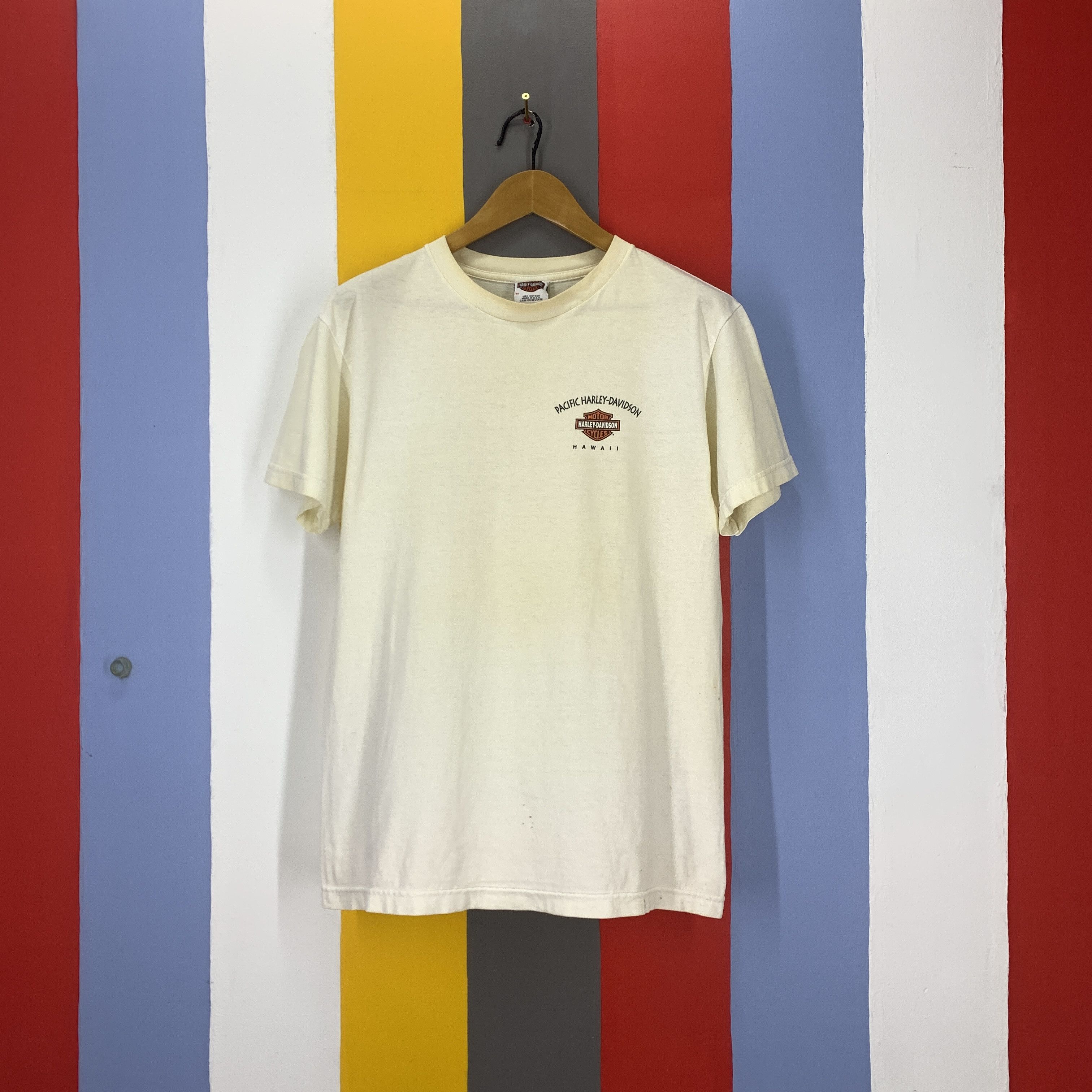 Harley Davidson 90s Vintage PACIFIC HARLEY DAVIDSON T Shirt #1786/07 Size US M / EU 48-50 / 2 - 7 Thumbnail