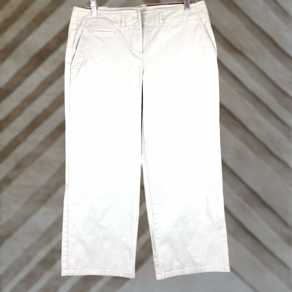 Talbots Talbots Womens Pants Capris Pastel Green Signature Slim Mid Rise 10 Stretch Straight 24in Inseam Front Pleated Workwear Casual Mens? Womens Size 24" / US 00 / IT 34 - 1 Thumbnail