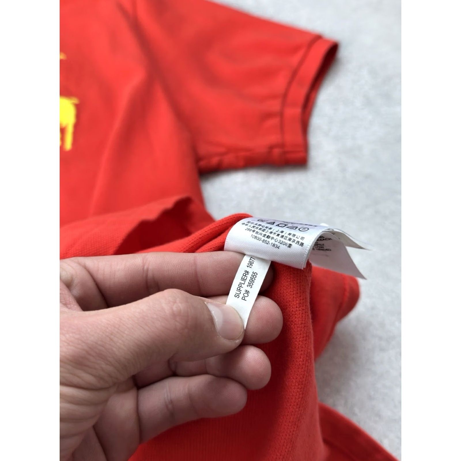 Polo Ralph Lauren VINTAGE Polo Ralph Lauren Polo Shirt Orange Y2K Chief Keef Style L Polo Shirt Mens Polo Ralph Lauren Big Pony Shirt Size US L / EU 52-54 / 3 - 5 Thumbnail