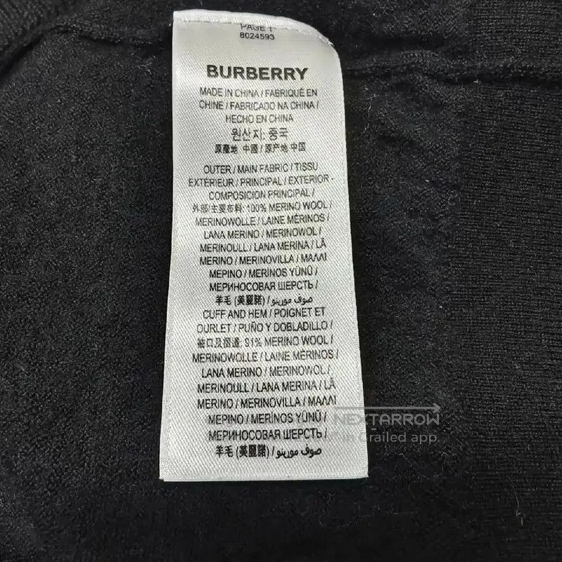 Burberry Burberry Black Women's Cardigan. Size L / US 10 / IT 46 - 4 Thumbnail