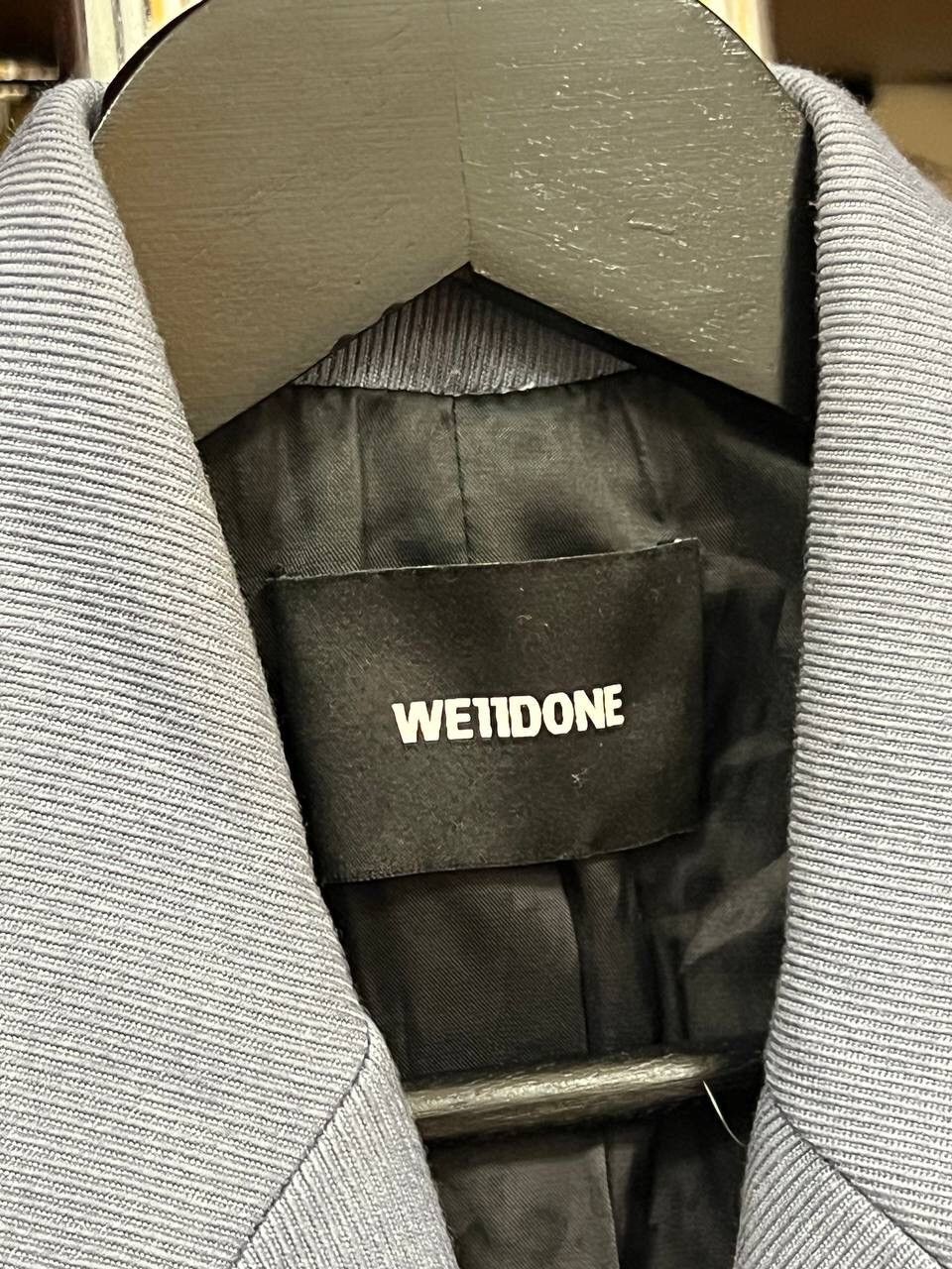 WE11DONE We11done Double Breasted Sky Blue South Korean Brand blazer Size 38L - 12 Thumbnail