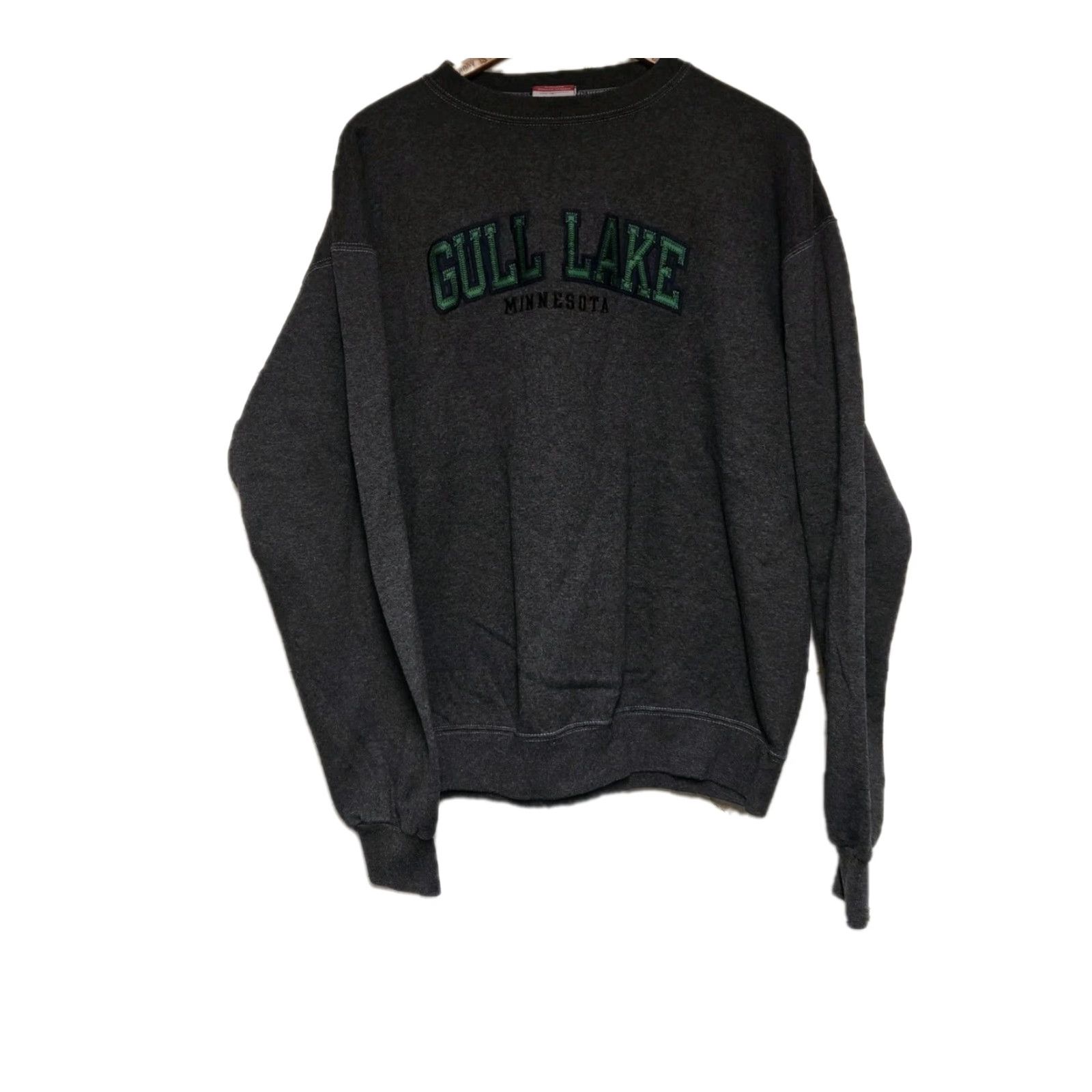 Champion VINTAGE Champion Sweatshirt Crewneck Gray Minnesota Gull Lake Adult L Size US L / EU 52-54 / 3 - 4 Thumbnail