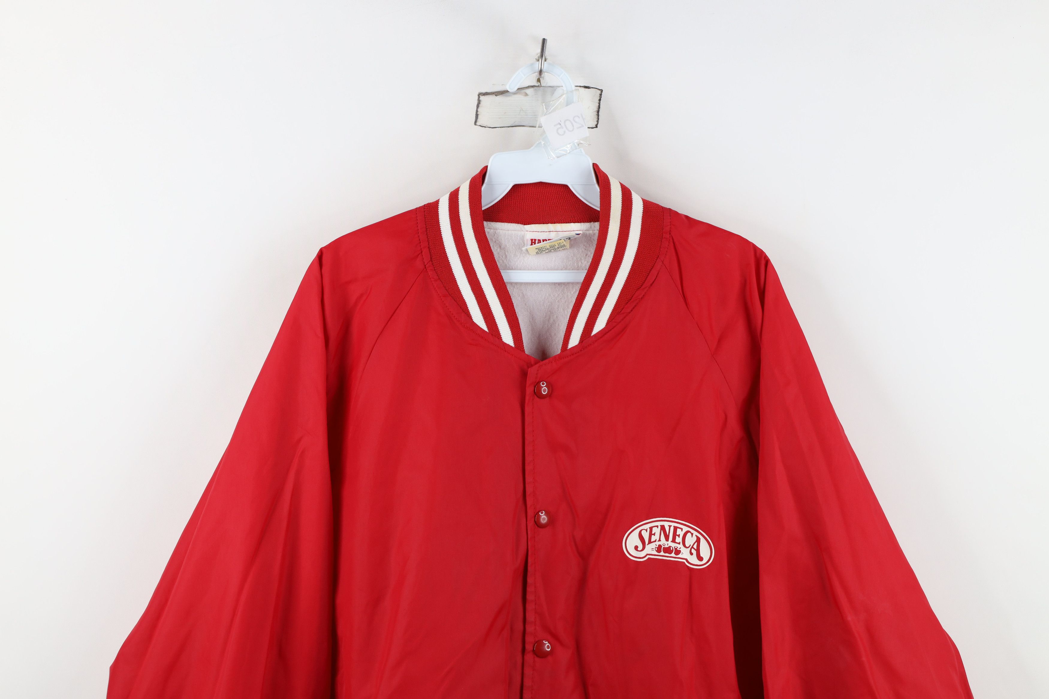 Vintage Vintage 80s 90s Seneca Apples Lined Satin Bomber Jacket USA Size US XL / EU 56 / 4 - 2 Thumbnail