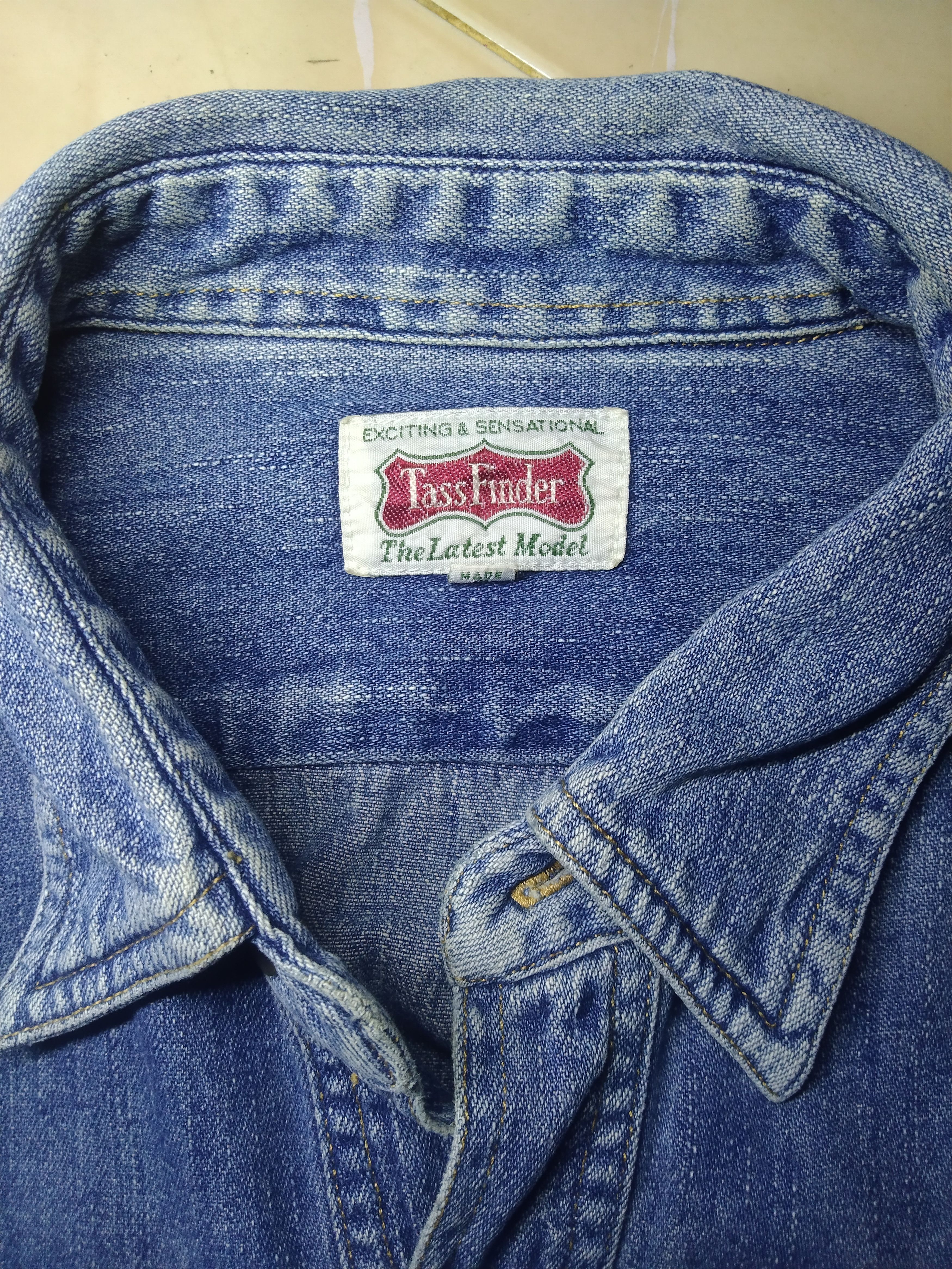 Japanese Brand × Vintage Tass Finders button fly denim jacket Size US L / EU 52-54 / 3 - 6 Thumbnail