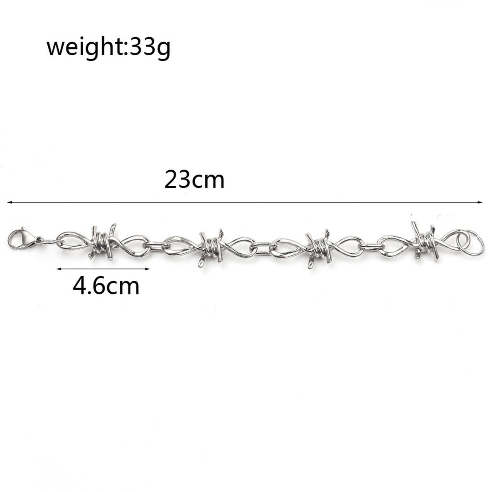 Jewelry Barbed Wire Necklace, Choker Necklace Size ONE SIZE - 9 Thumbnail