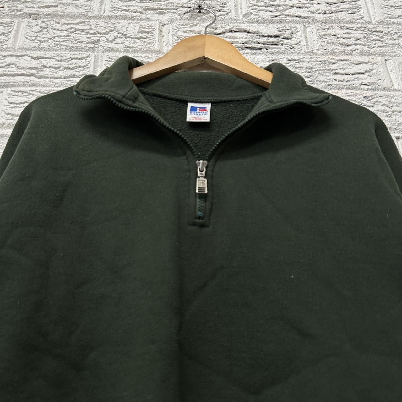 Russell Athletic × Vintage Vintage Russell Athletic Blank 1/4 Zip Pullover Large Size US L / EU 52-54 / 3 - 2 Thumbnail