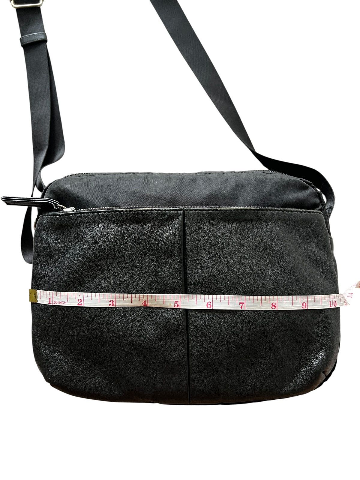 Yohji Yamamoto Yohji Yamamoto Nylon + Leather Sling Bag Size ONE SIZE - 15 Thumbnail