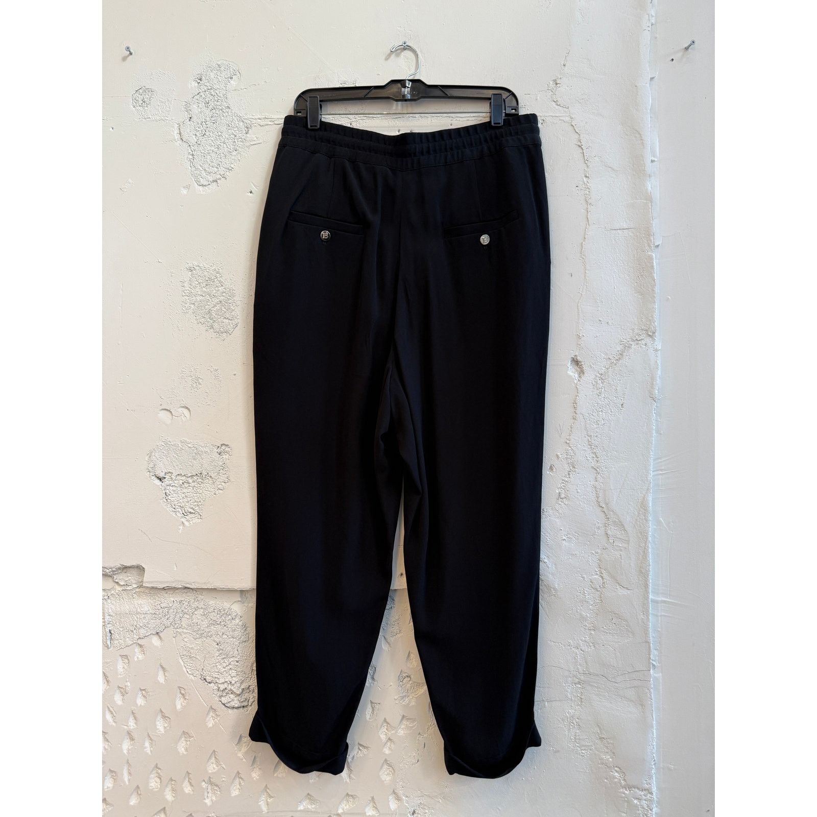 Balmain Balmain Slouchy Crepe Tapered-leg Track Pants Size US 34 / EU 50 - 2 Thumbnail