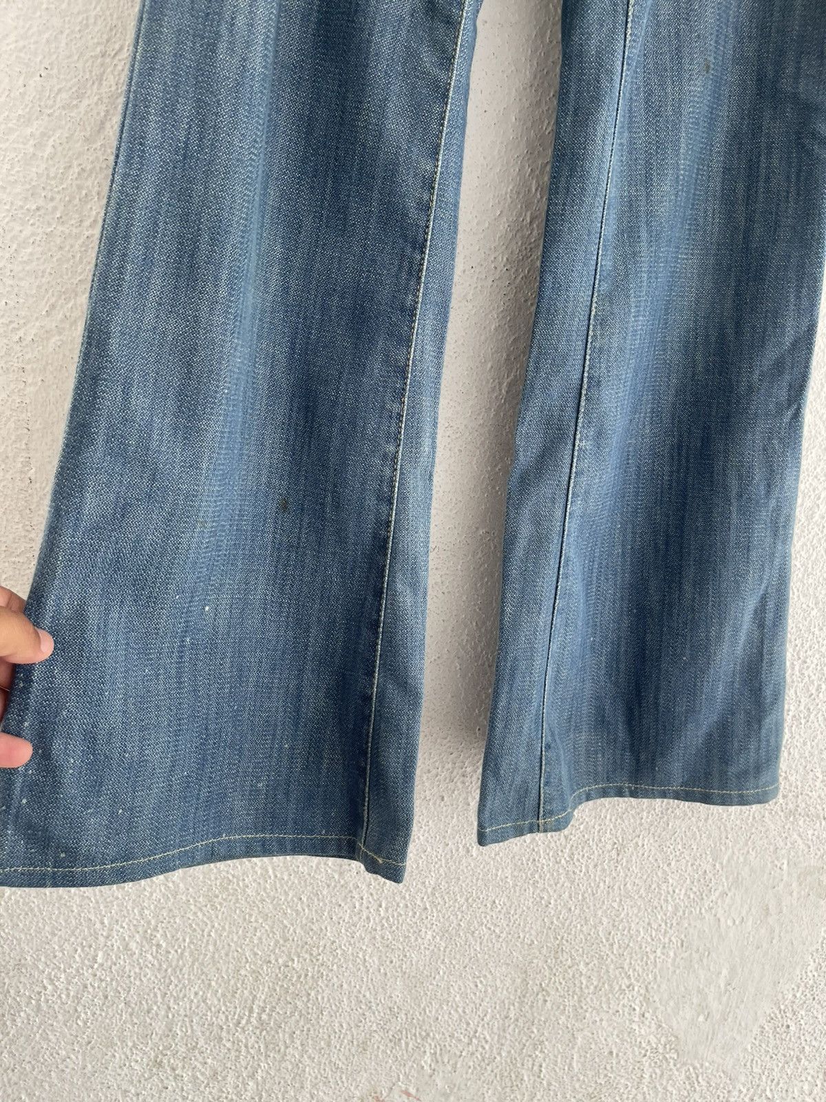Miu Miu Miu Miu Broken Twill Bootcut Flare Jeans Size 28" / US 6 / IT 42 - 4 Thumbnail