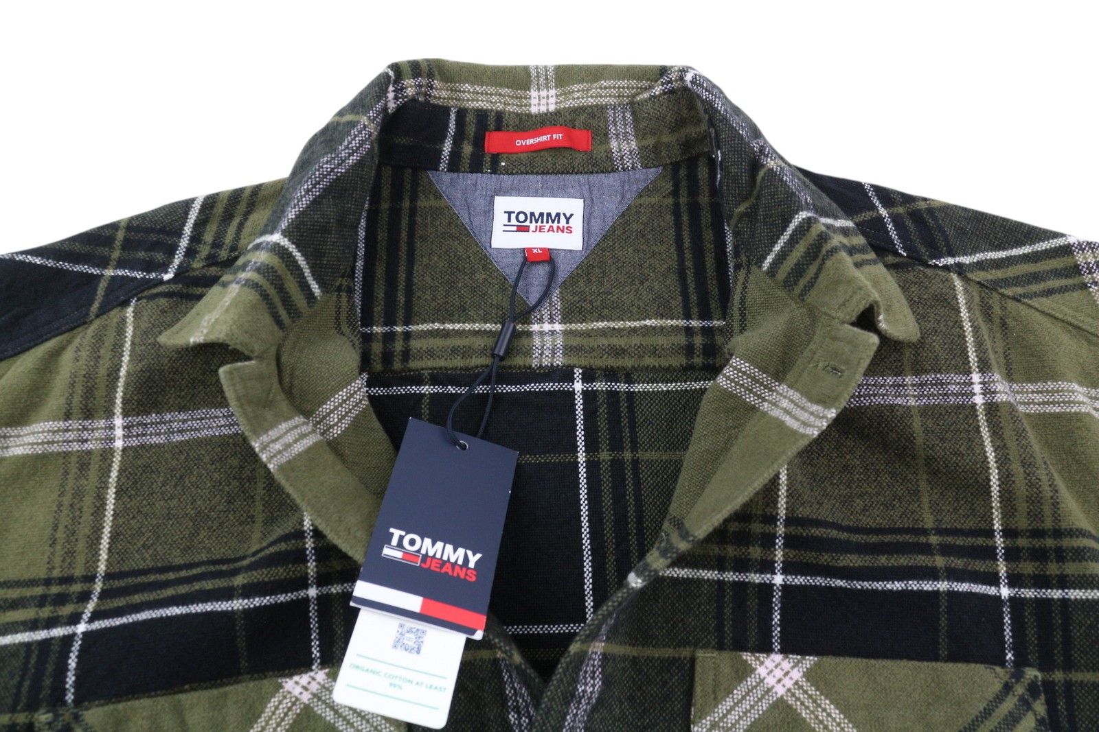 Tommy Hilfiger BRUSHED CHECK XL Overshirt Flannel Thick Button Shirt 85204 Size US XL / EU 56 / 4 - 9 Thumbnail