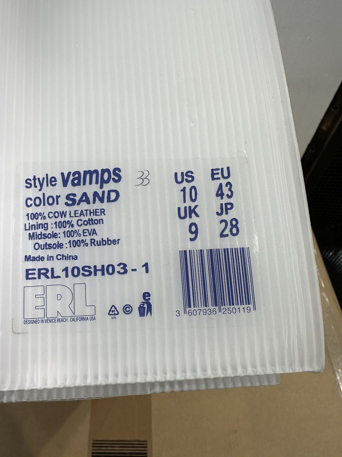 ERL ERL - Vamps Skate Sneaker Sand Size US 10 / EU 43 - 7 Thumbnail