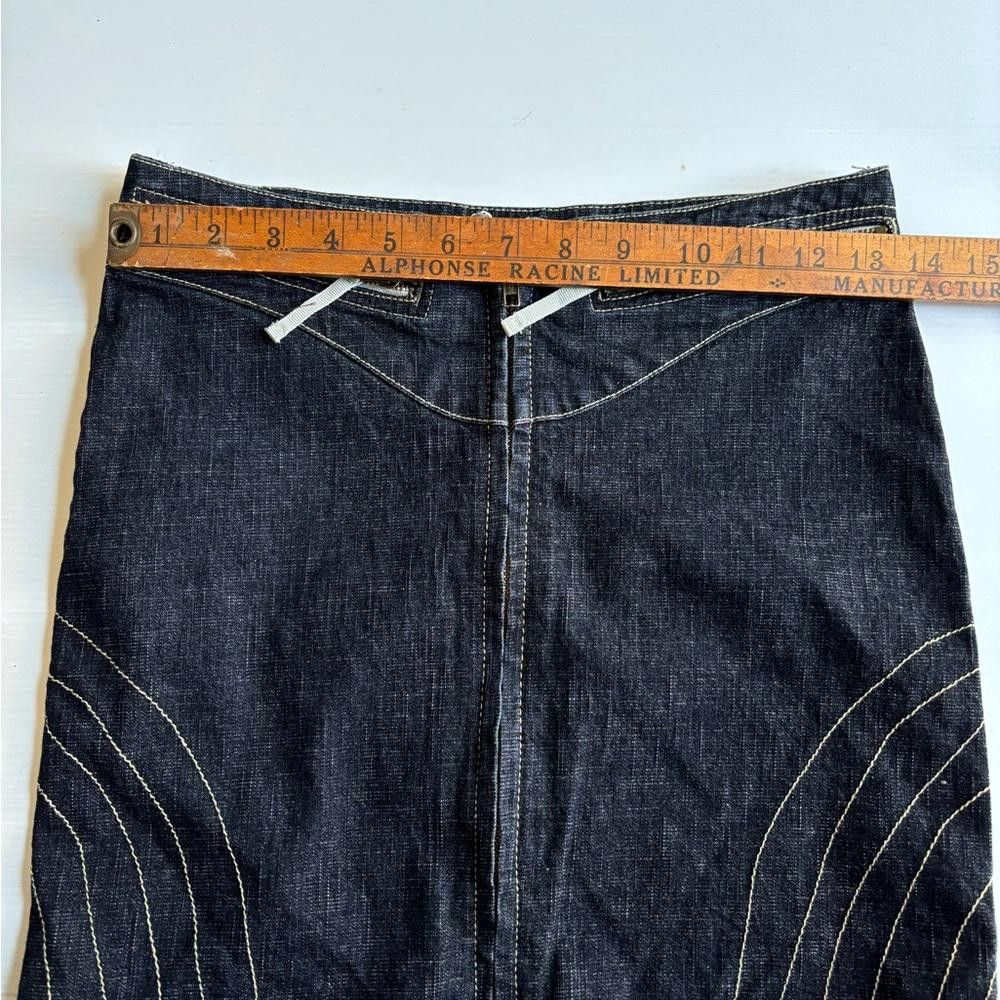 Designer Y2K Sexso Mini Jeans Skirt Size 25" / US 0 / IT 36 - 3 Thumbnail